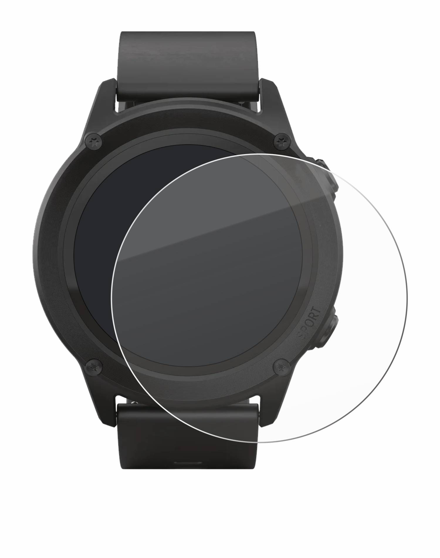 upscreen Hybrid Glas Schutz-Folie für SilverCrest Fitness-Smartwatch