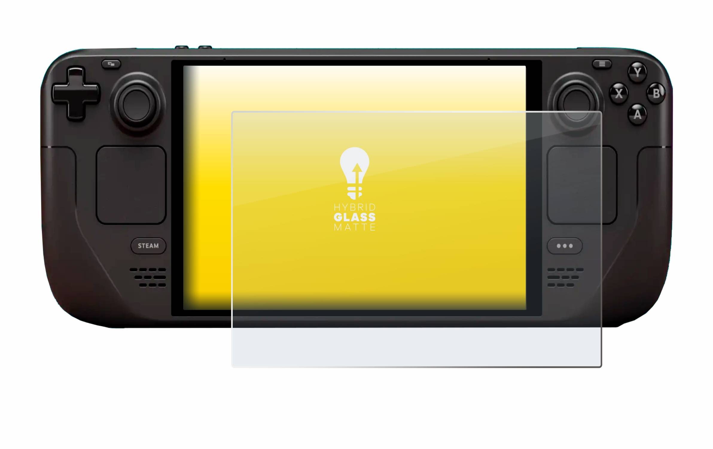 upscreen Flexible Schutz Glas Folie für Valve Steam Deck OLED Schutzglas 9H Hybridglas Matt Entspiegelt