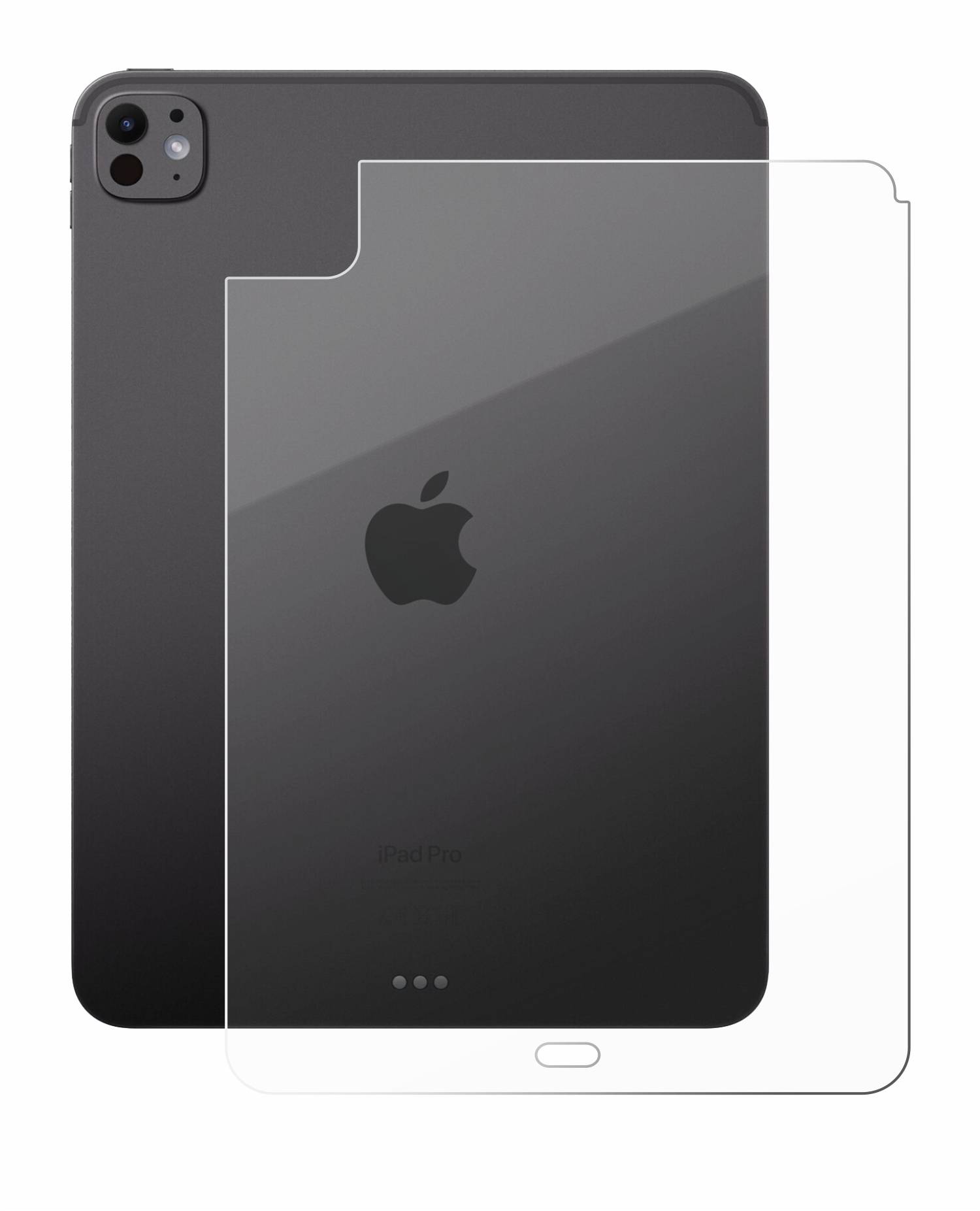 BROTECT AirGlass Glas Schutz-Folie für Apple iPad Pro 11 WiFi Cellular 2024 (Rückseite) - Schutzglas