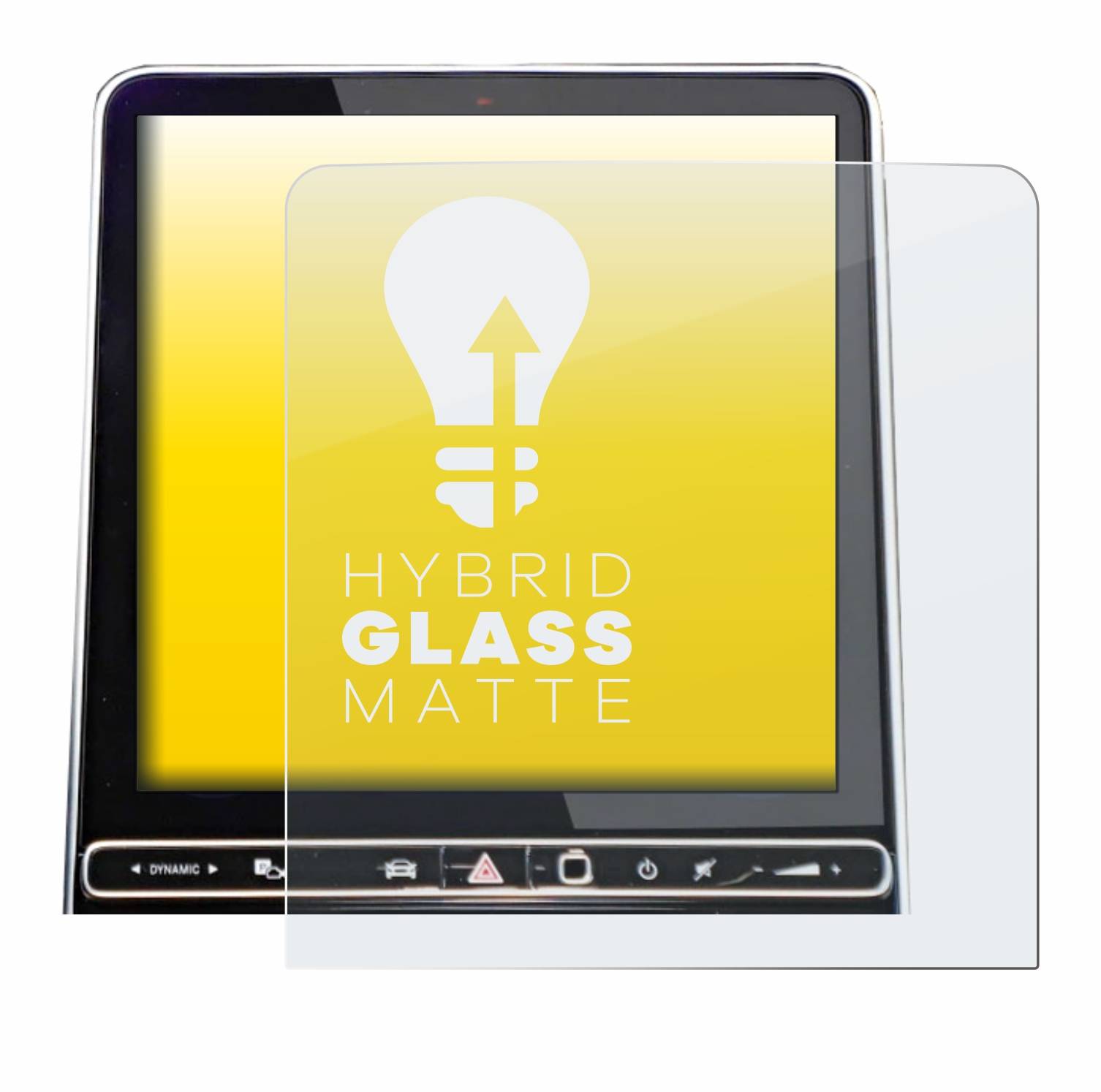 upscreen Hybrid Glas Matt Panzer-Folie für Mercedes-Benz GLC X254 GPS Navigation 2023
