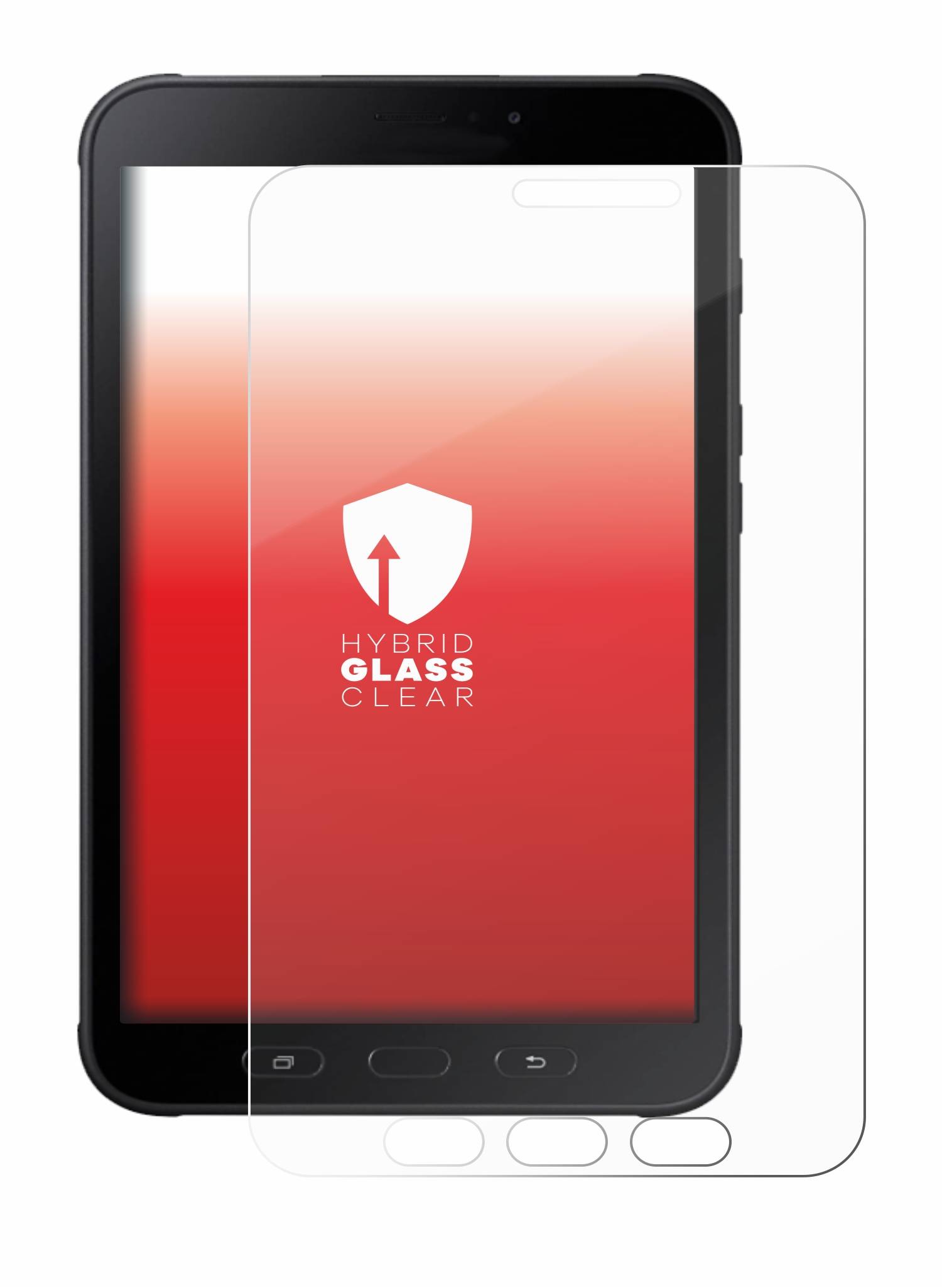 upscreen Hybrid Glas Schutz-Folie für Samsung Galaxy Tab Active 2 SM-T395