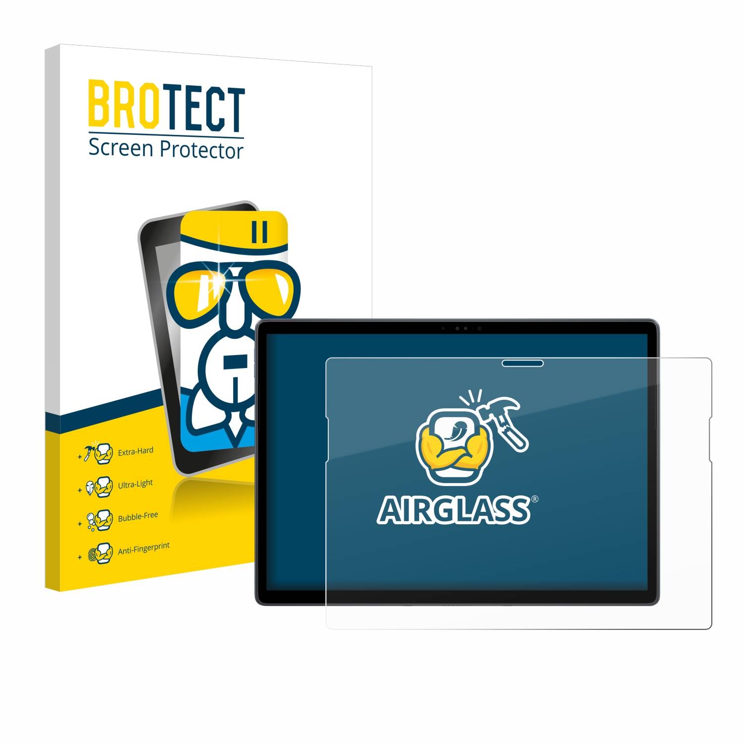 BROTECT AirGlass Flexible Schutz Glas Folie für Dell Latitude 7350 Detachable Klar Transparent