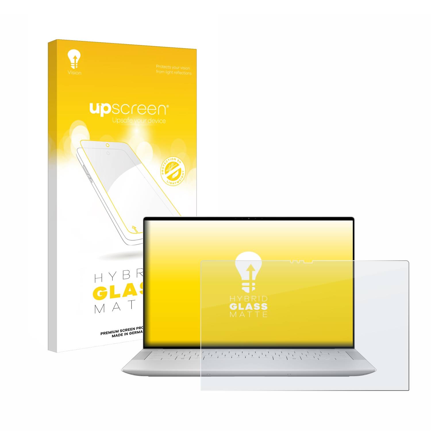 upscreen Hybrid Glas Matt Schutz-Folie für Dell XPS 14 9440