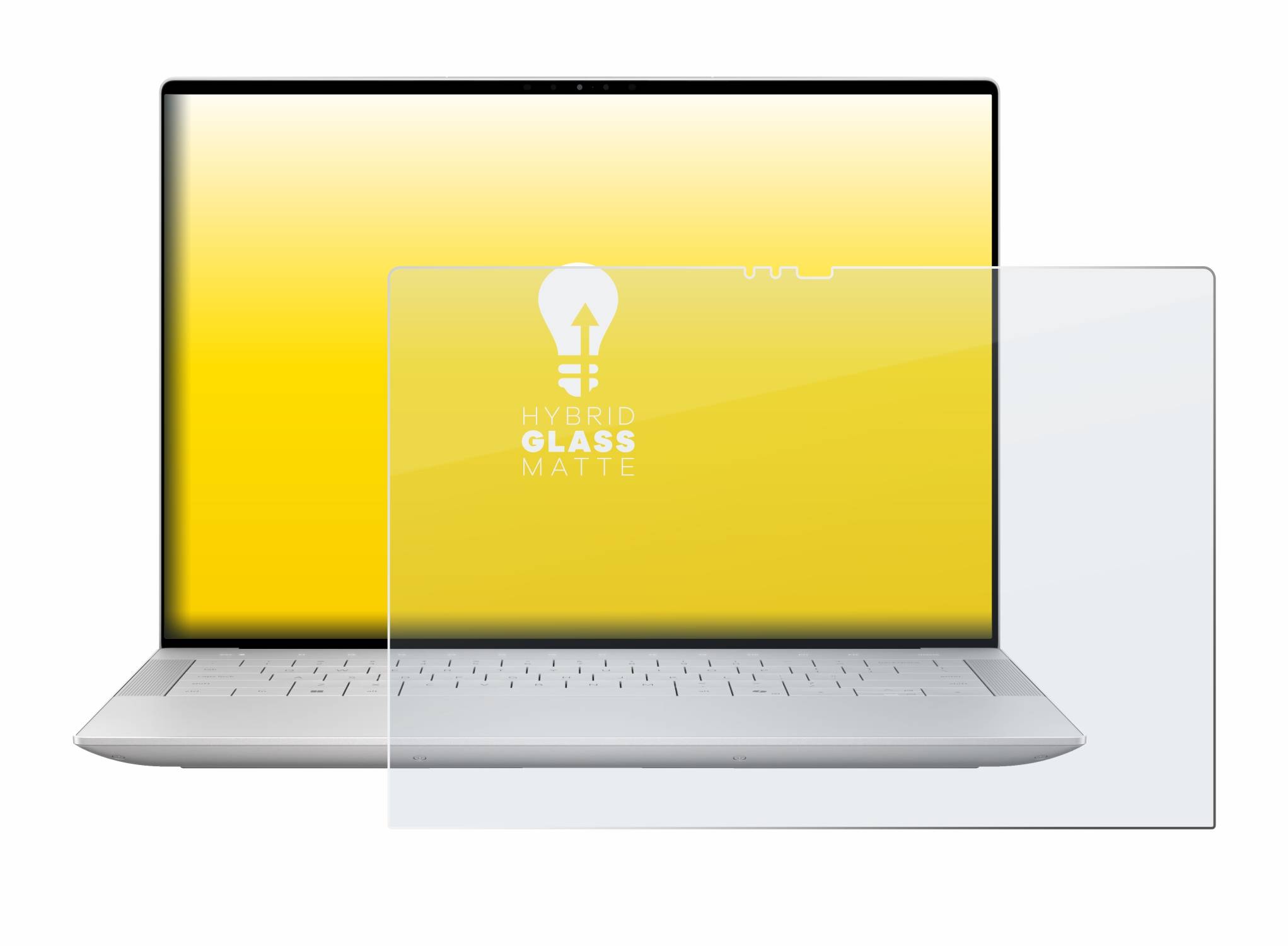 upscreen Hybrid Glas Matt Schutz-Folie für Dell XPS 14 9440