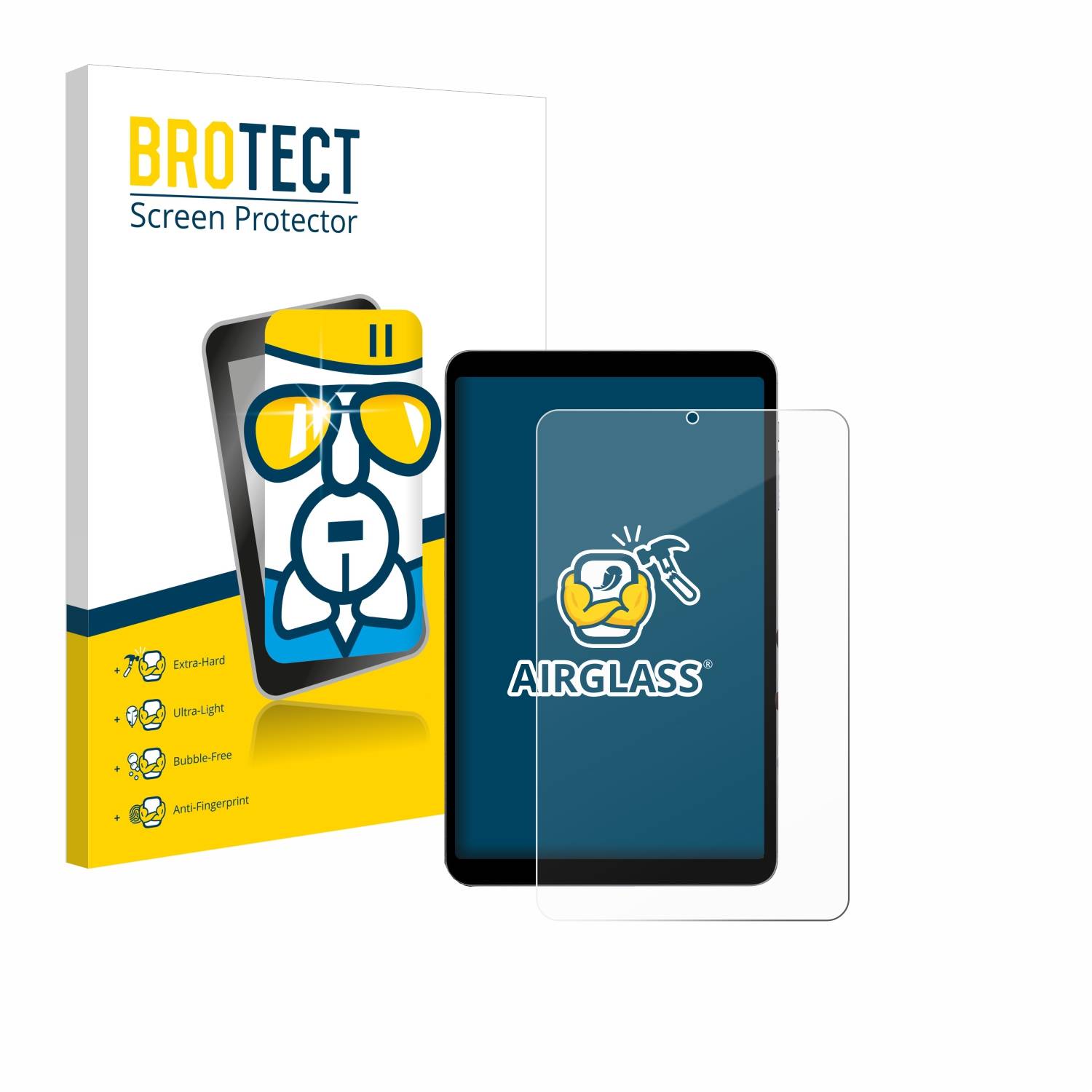 BROTECT AirGlass Flexible Schutz Glas Folie für Alldocube iPlay 50 mini Pro Klar Transparent