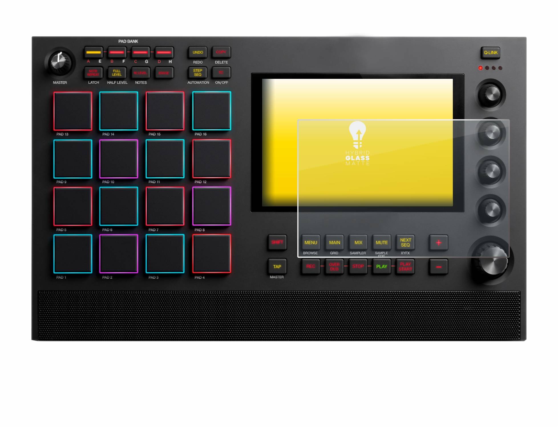 upscreen Flexible Schutz Glas Folie für Akai MPC Live II Schutzglas 9H Hybridglas Matt Entspiegelt