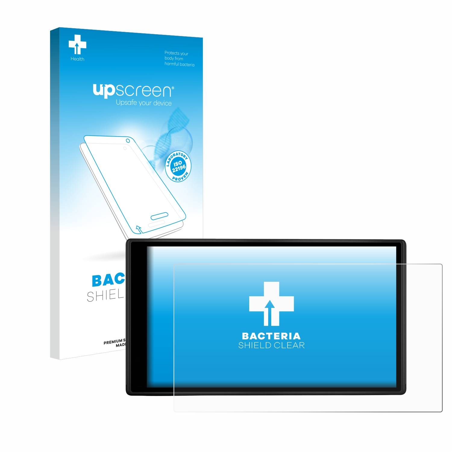 upscreen Bacteria Shield Schutzfolie für Garmin dezl LGV500 - Antibakteriell