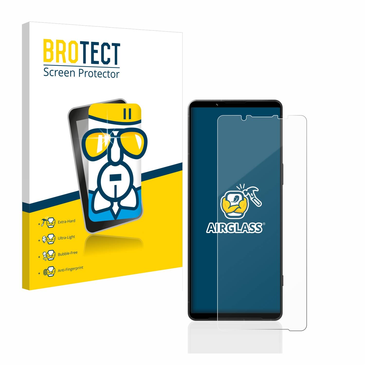 BROTECT AirGlass Glas Panzer-Folie für Sony Xperia 1 V - Schutzglas