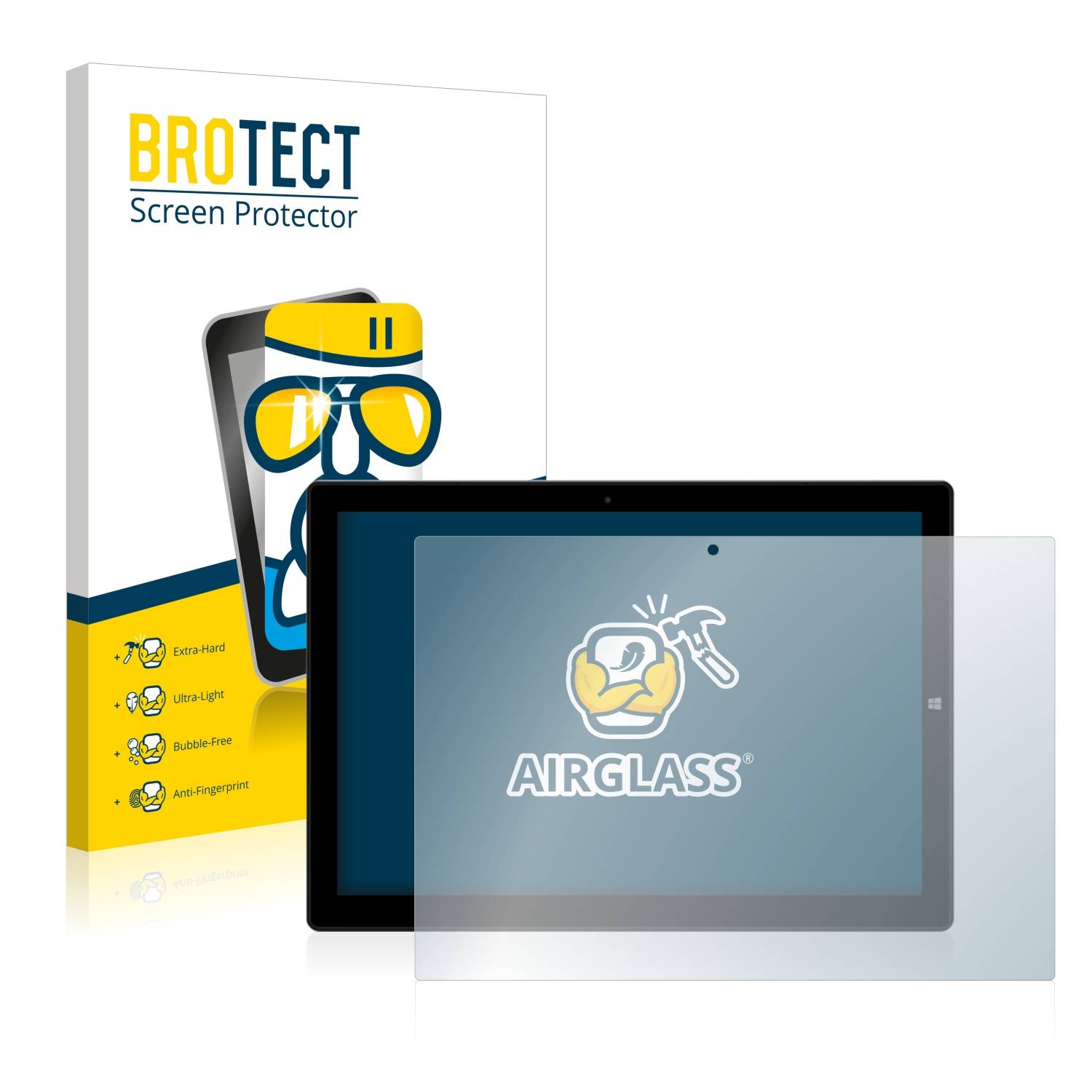 BROTECT AirGlass Flexible Schutz Glas Folie für Chuwi UBook Pro Klar Transparent