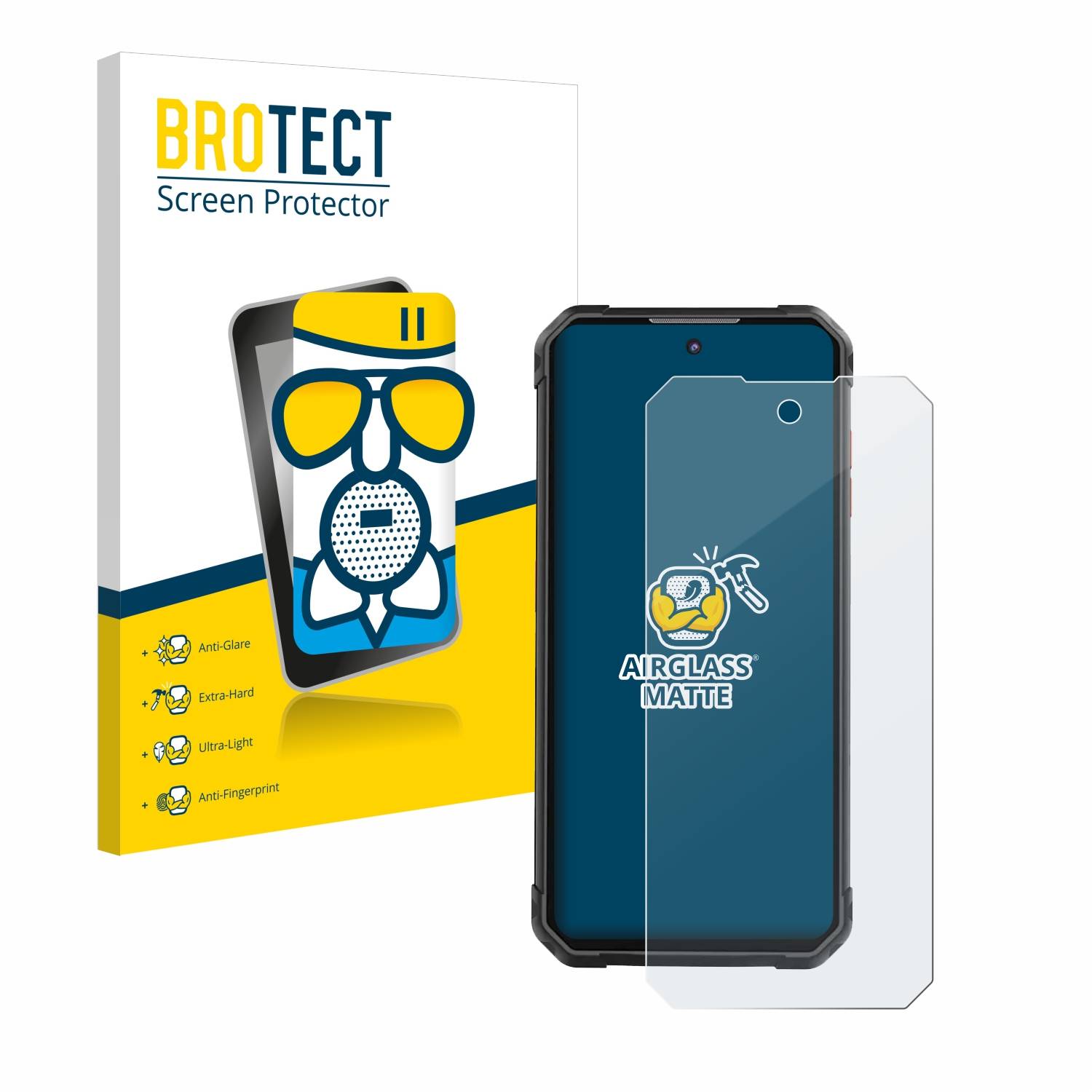 BROTECT AirGlass Flexible Schutz Glas Folie für iiiF150 B2 Pro Matt Entspiegelt