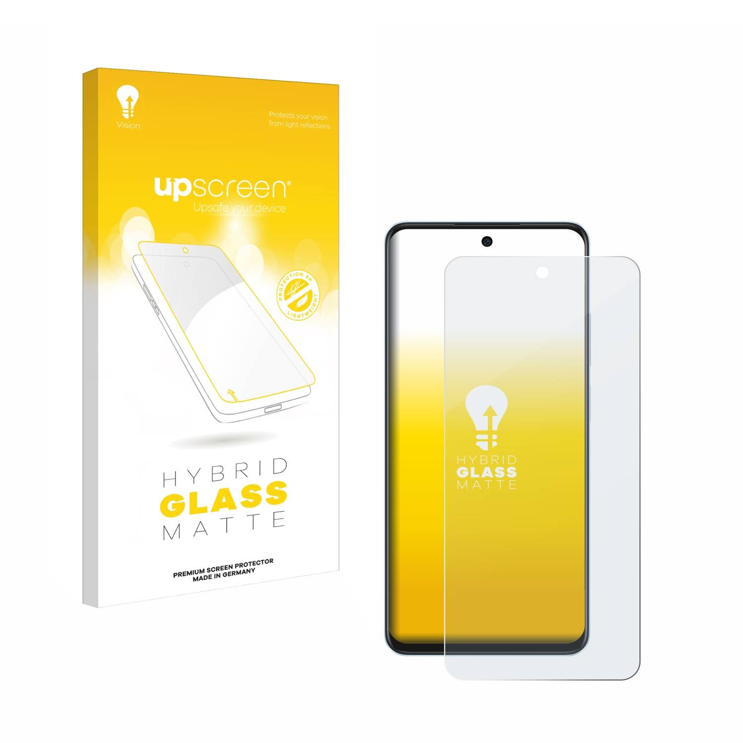 upscreen Hybrid Glas Matt Schutz-Folie für Oppo A60