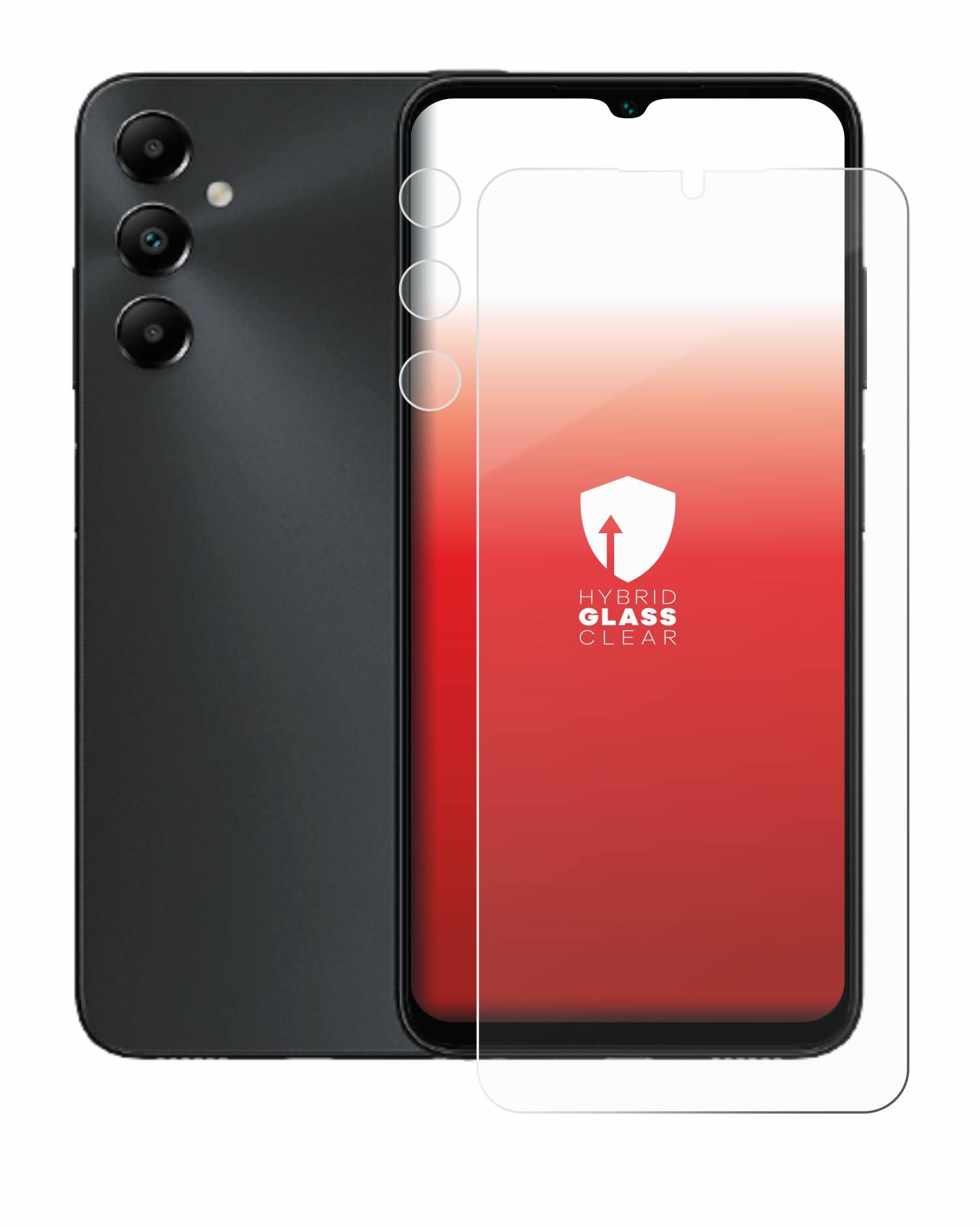 upscreen Hybrid Glas Schutz-Folie für Samsung Galaxy A05s (Display+Kamera)