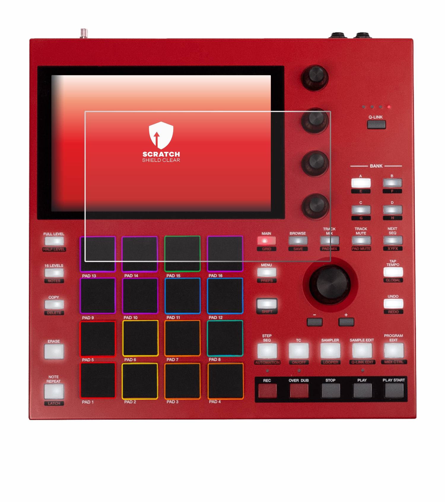 upscreen Schutzfolie für Akai MPC One+ Kratzschutz Anti-Fingerprint Klar