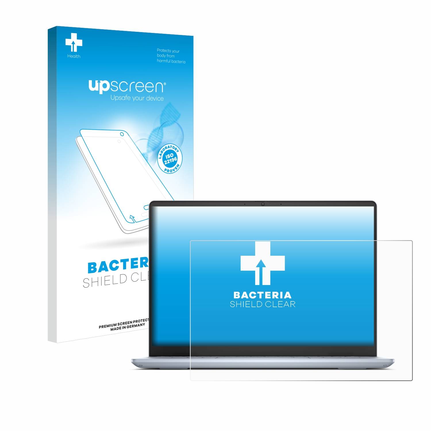 upscreen Schutzfolie für Dell Inspiron 14 Plus 7440 Laptop Antibakterielle Folie Klar Anti-Kratzer