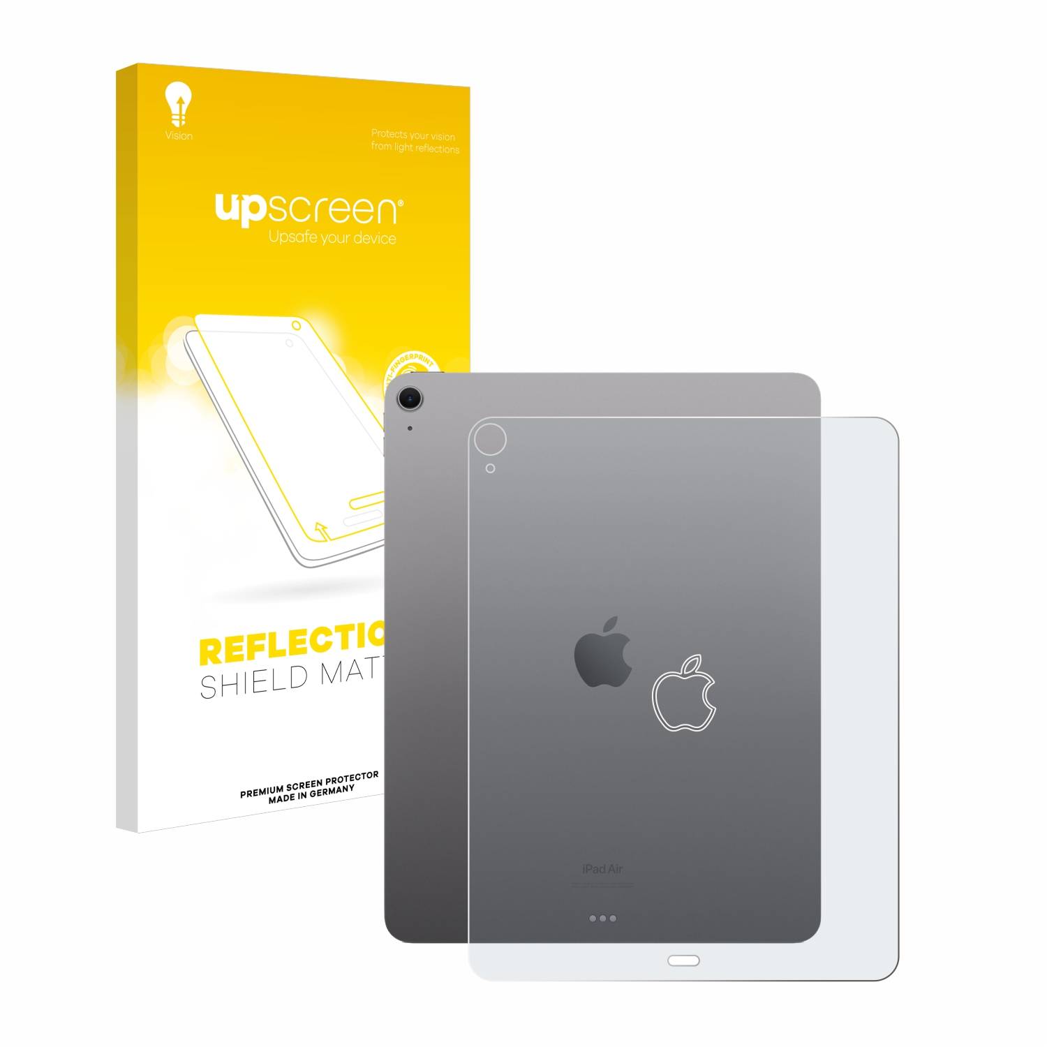 upscreen Reflection Shield Matt Schutzfolie für Apple iPad Air 13 WiFi 2024 (Rückseite)