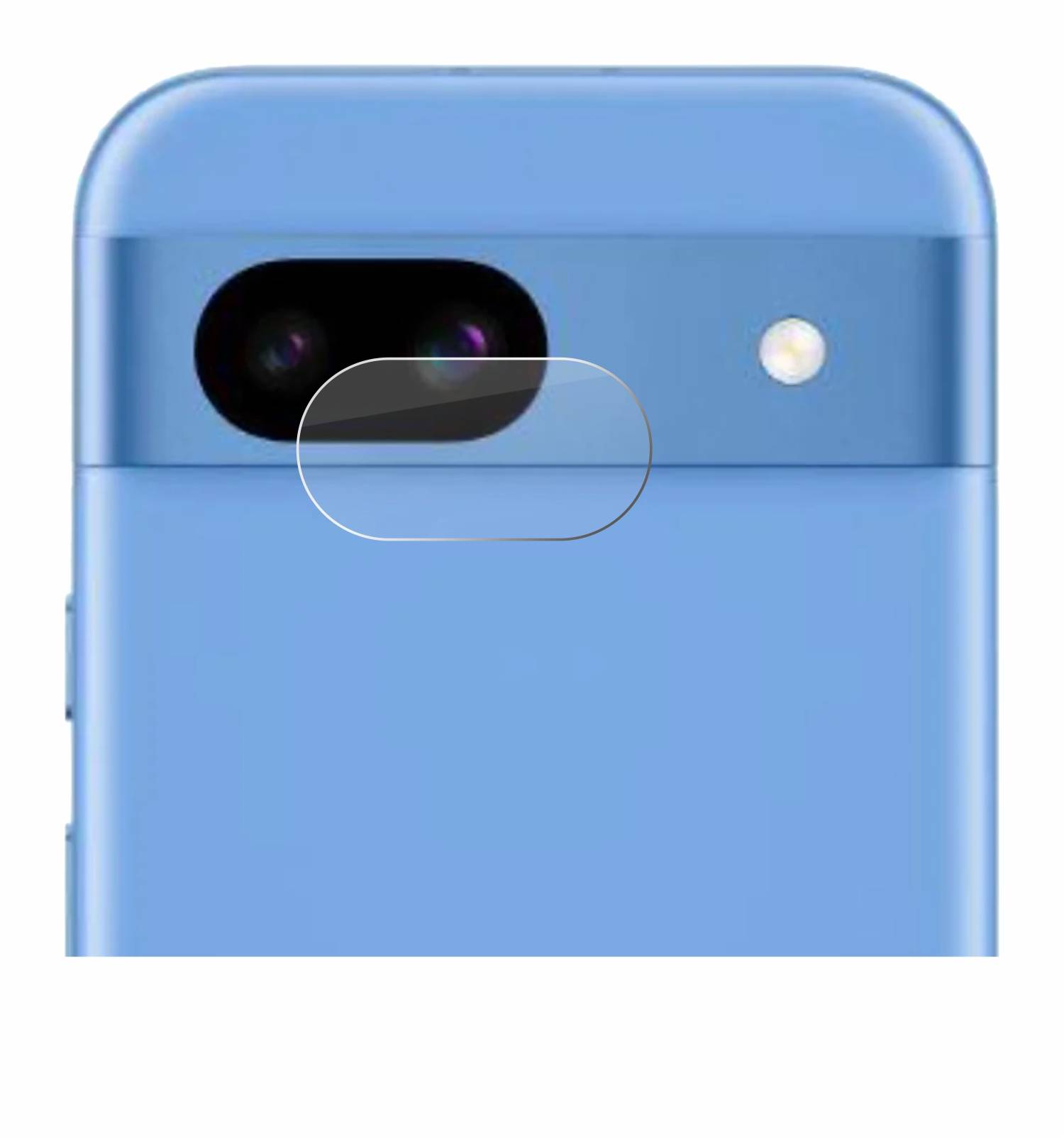 upscreen Hybrid Glas Panzer-Folie für Google Pixel 8a (NUR Kameraschutz)