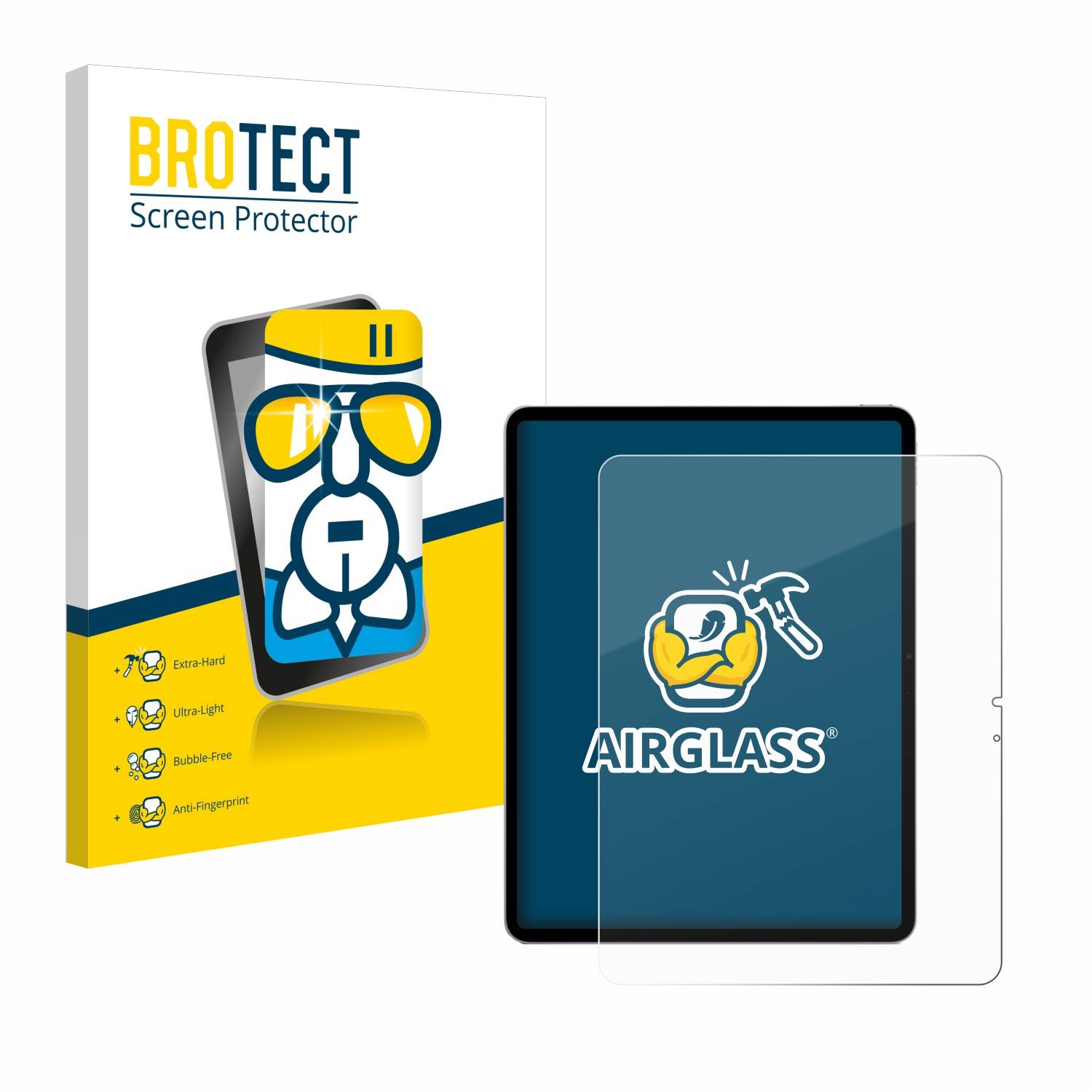 BROTECT AirGlass Glas Schutz-Folie für Apple iPad Air 13 WiFi Cellular 2024 - Schutzglas