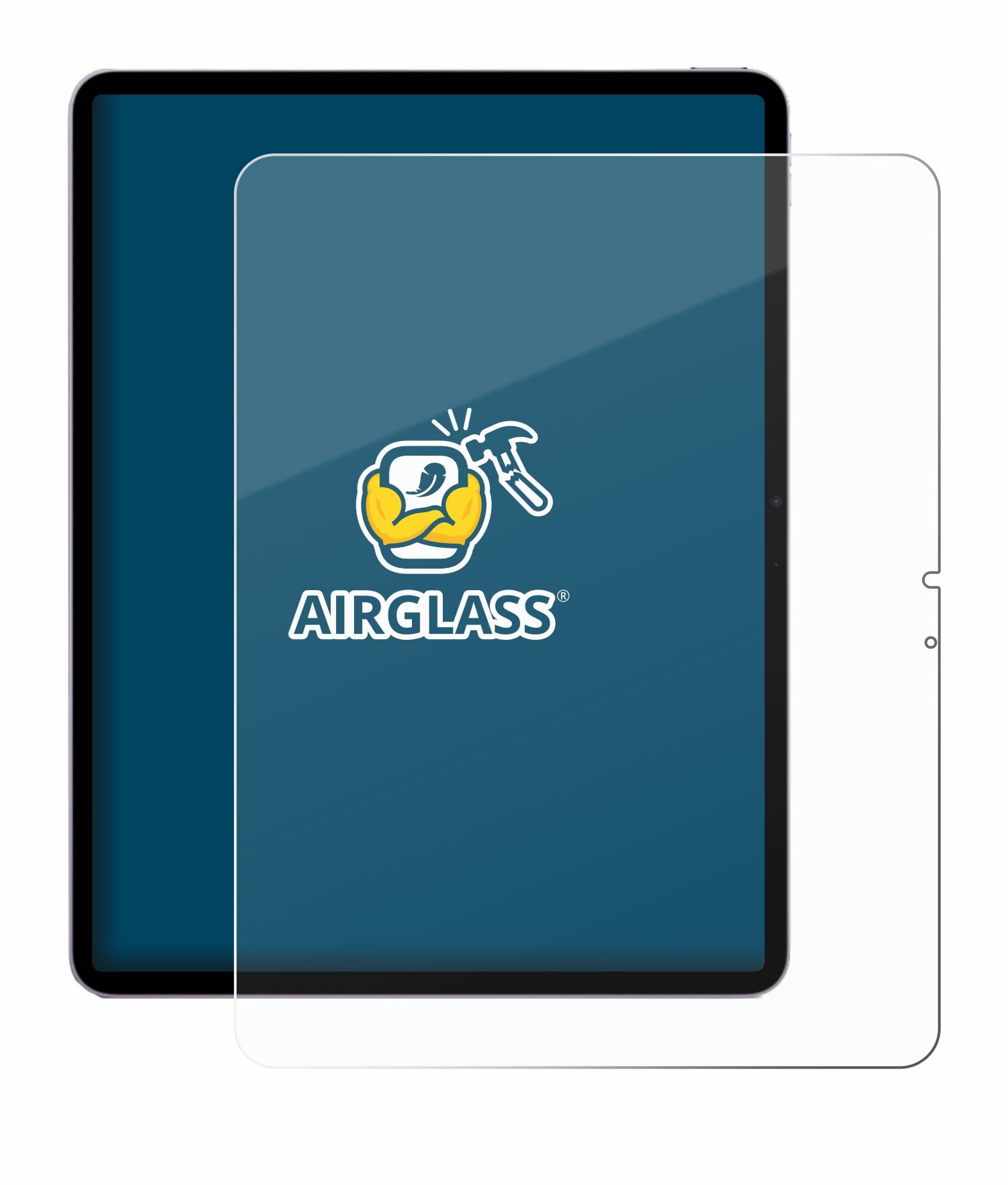 BROTECT AirGlass Glas Schutz-Folie für Apple iPad Air 13 WiFi Cellular 2024 - Schutzglas