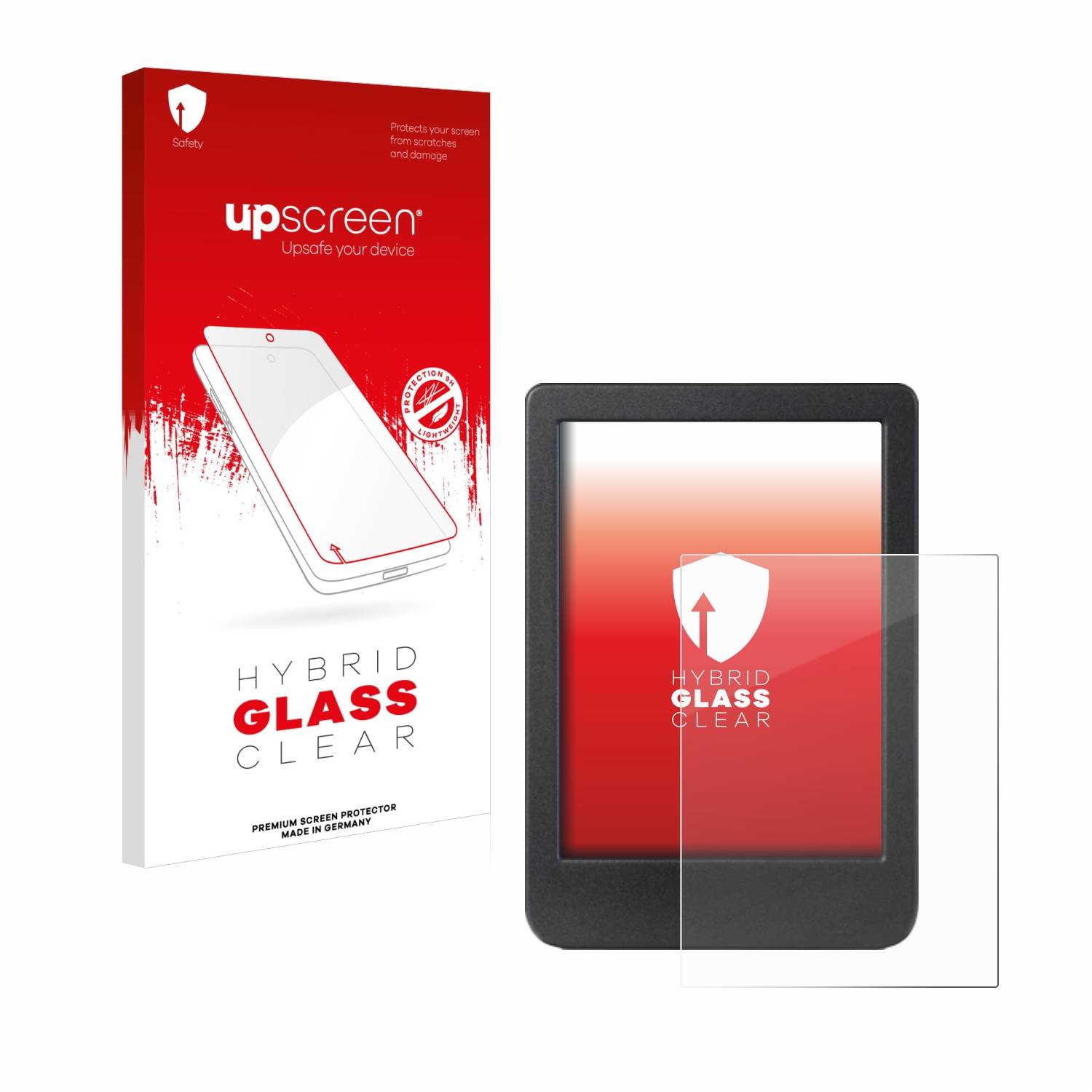 upscreen Hybrid Glas Schutz-Folie für Kobo Clara Colour