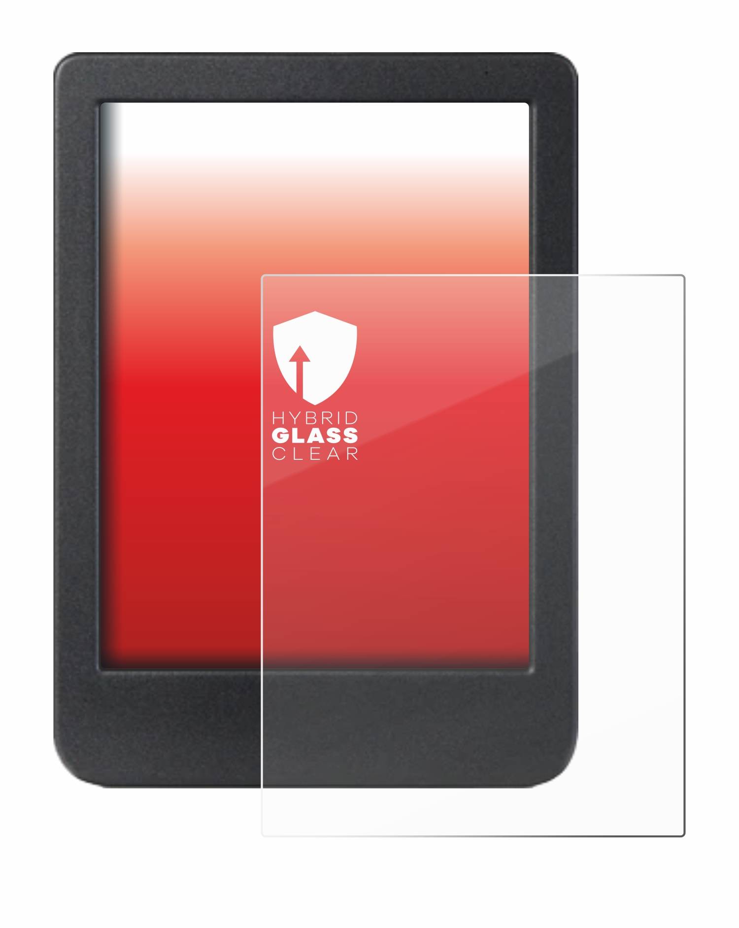 upscreen Hybrid Glas Schutz-Folie für Kobo Clara Colour