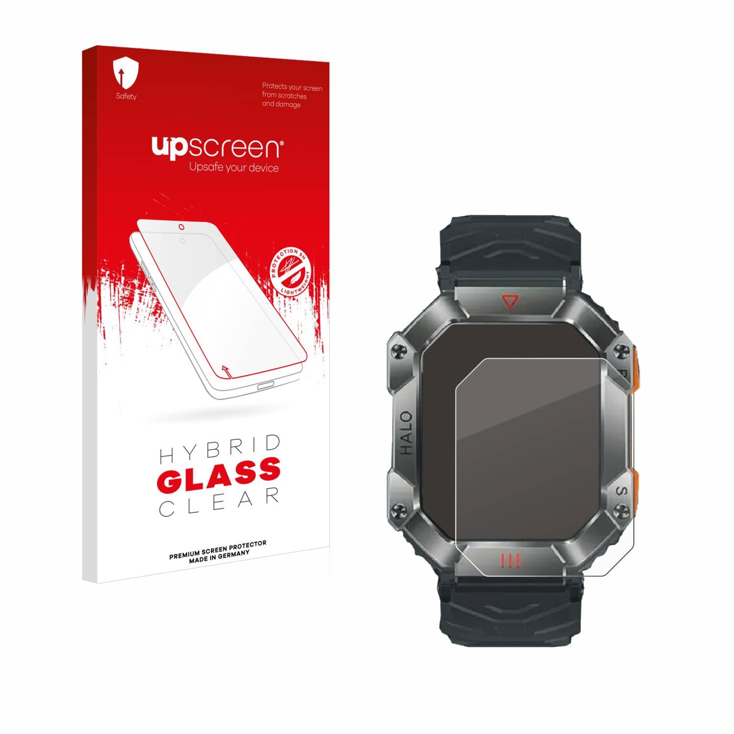 upscreen Hybrid Glas Schutz-Folie für Ineyes Smartwatch 2