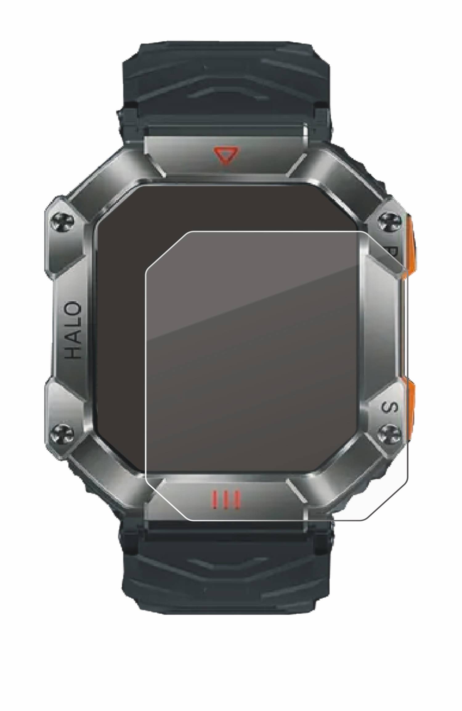 upscreen Hybrid Glas Schutz-Folie für Ineyes Smartwatch 2
