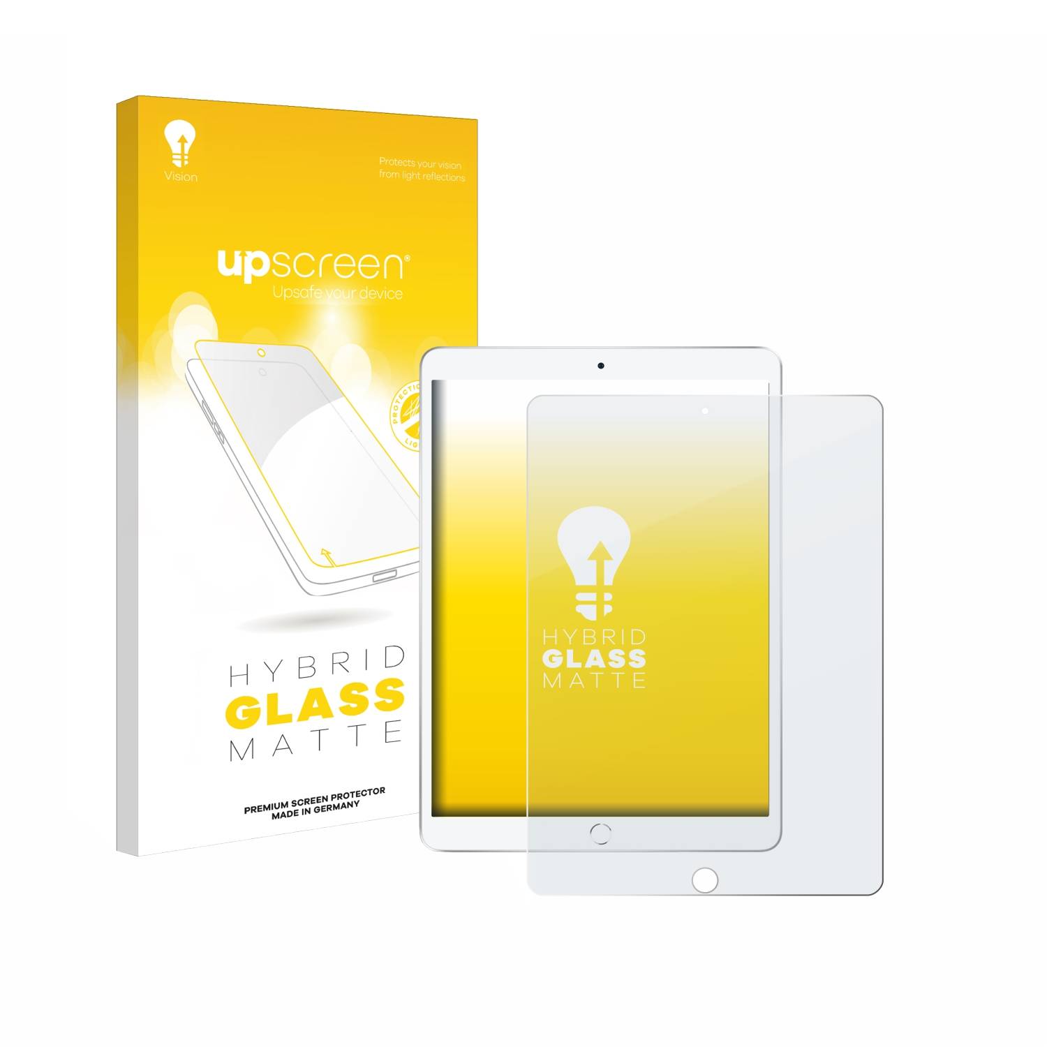 upscreen Hybrid Glas Matt Schutz-Folie für Apple iPad Air 2019 (3. Gen.)