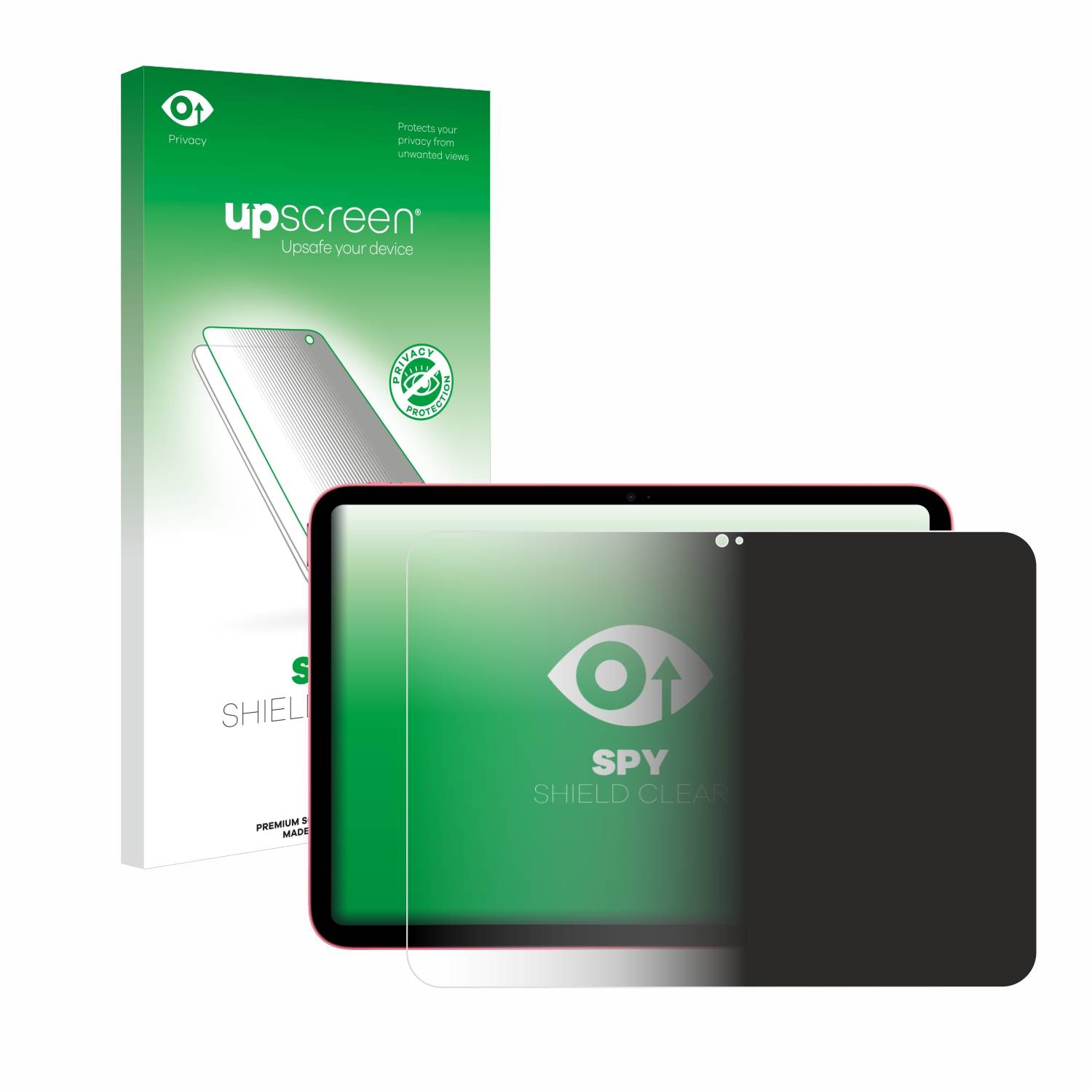 upscreen Spy Shield Sichtschutz-Folie für Apple iPad 10.9 WiFi Cellular 2022 (10. Gen.)