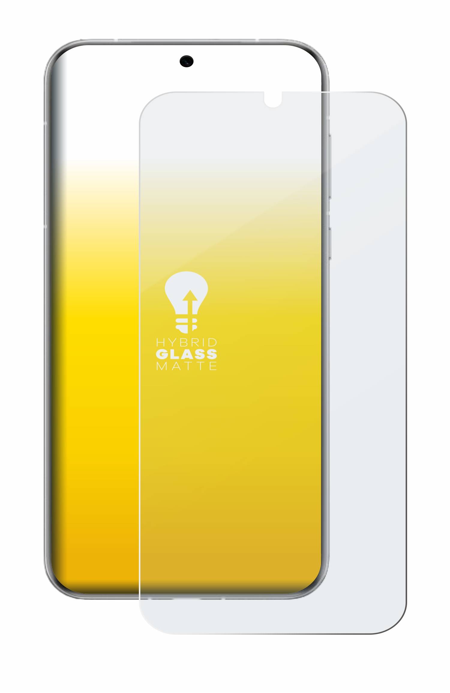 upscreen Hybrid Glas Matt Schutz-Folie für Huawei Pura 70 Pro