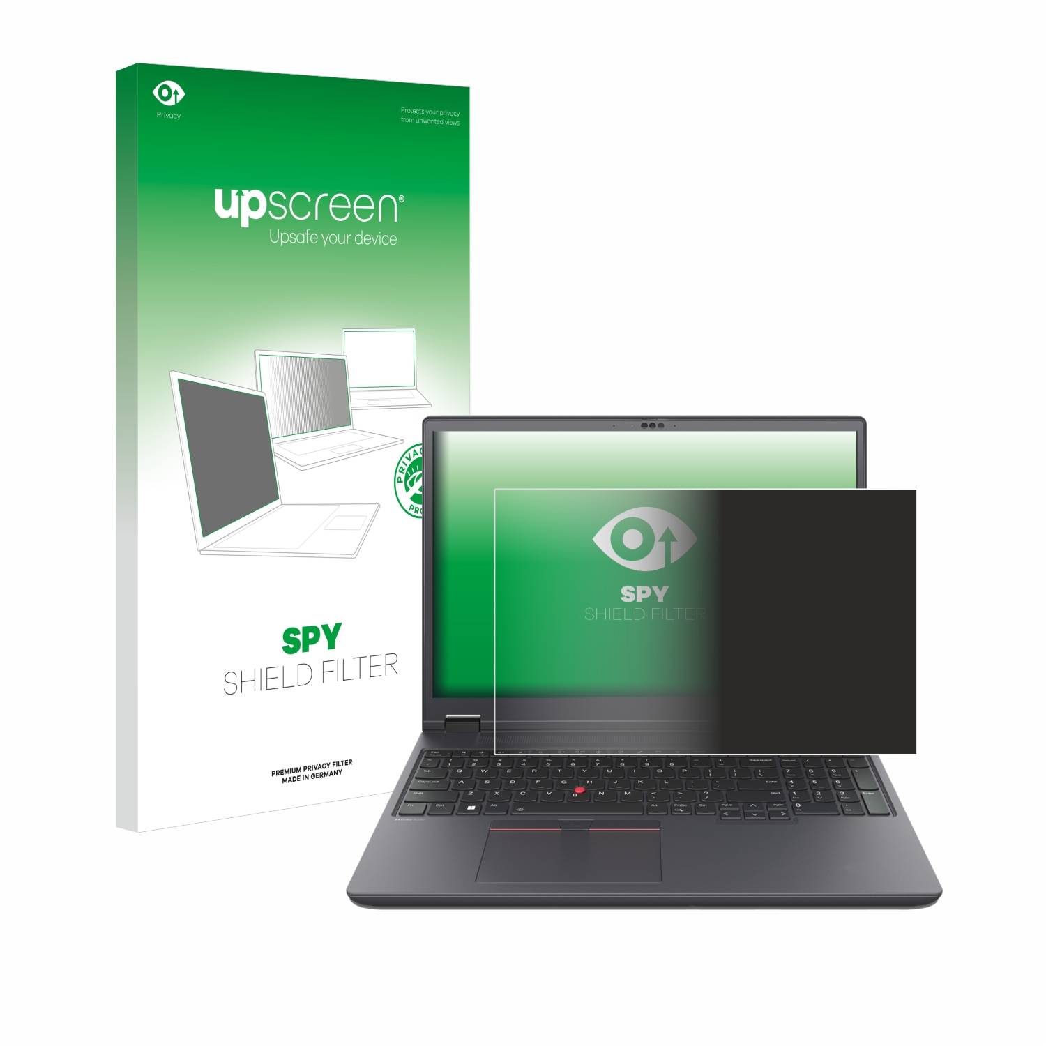 upscreen Blickschutzfilter für Lenovo ThinkPad P16v Gen 1 Blaulichtfilter Sichtschutz Privacy Anti Spy abnehmbar