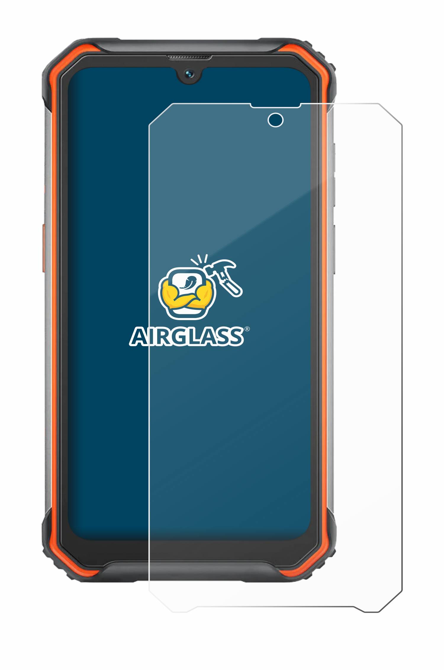 BROTECT AirGlass Flexible Schutz Glas Folie für Blackview BV7200 Klar Transparent