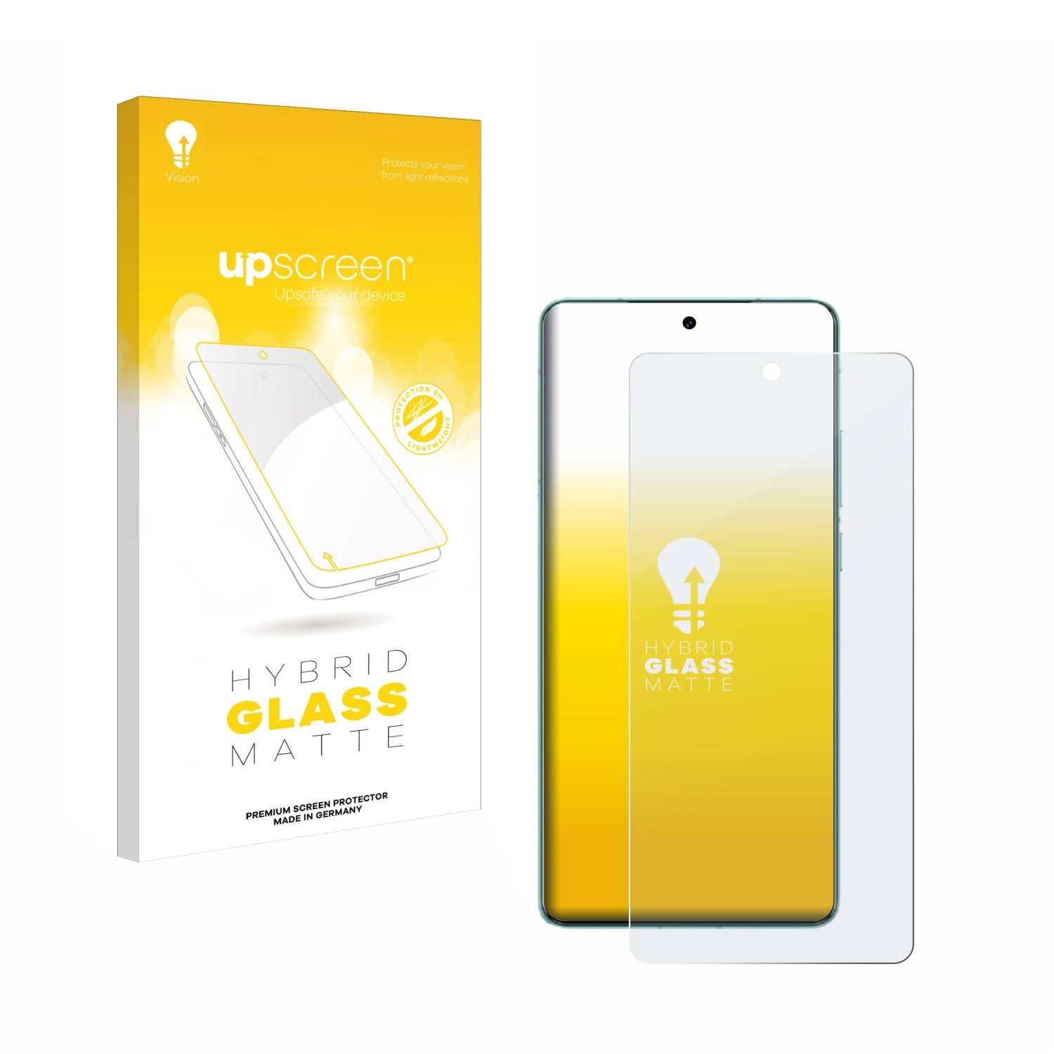 upscreen Hybrid Glas Matt Schutz-Folie für Vivo X100s