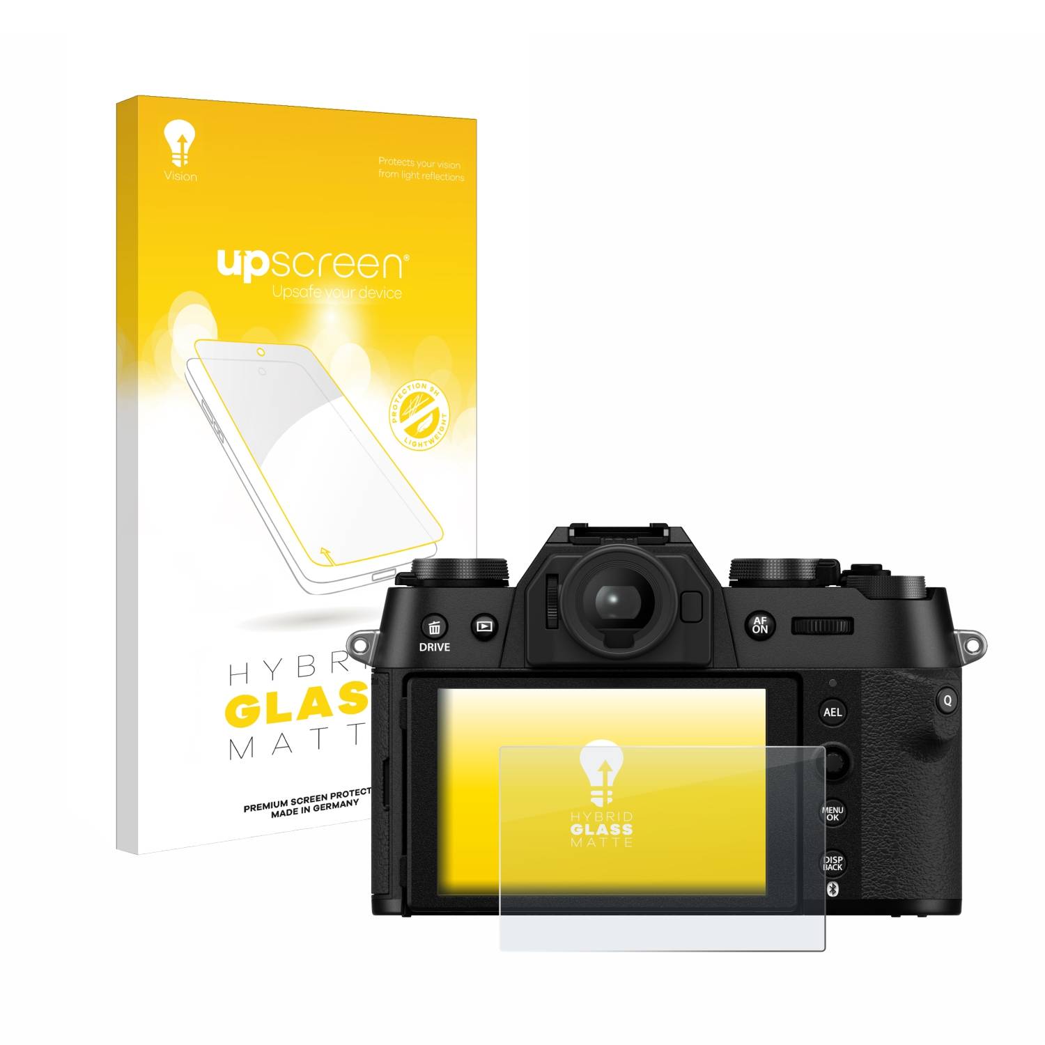 upscreen Flexible Schutz Glas Folie für Fujifilm X-T50 Schutzglas 9H Hybridglas Matt Entspiegelt