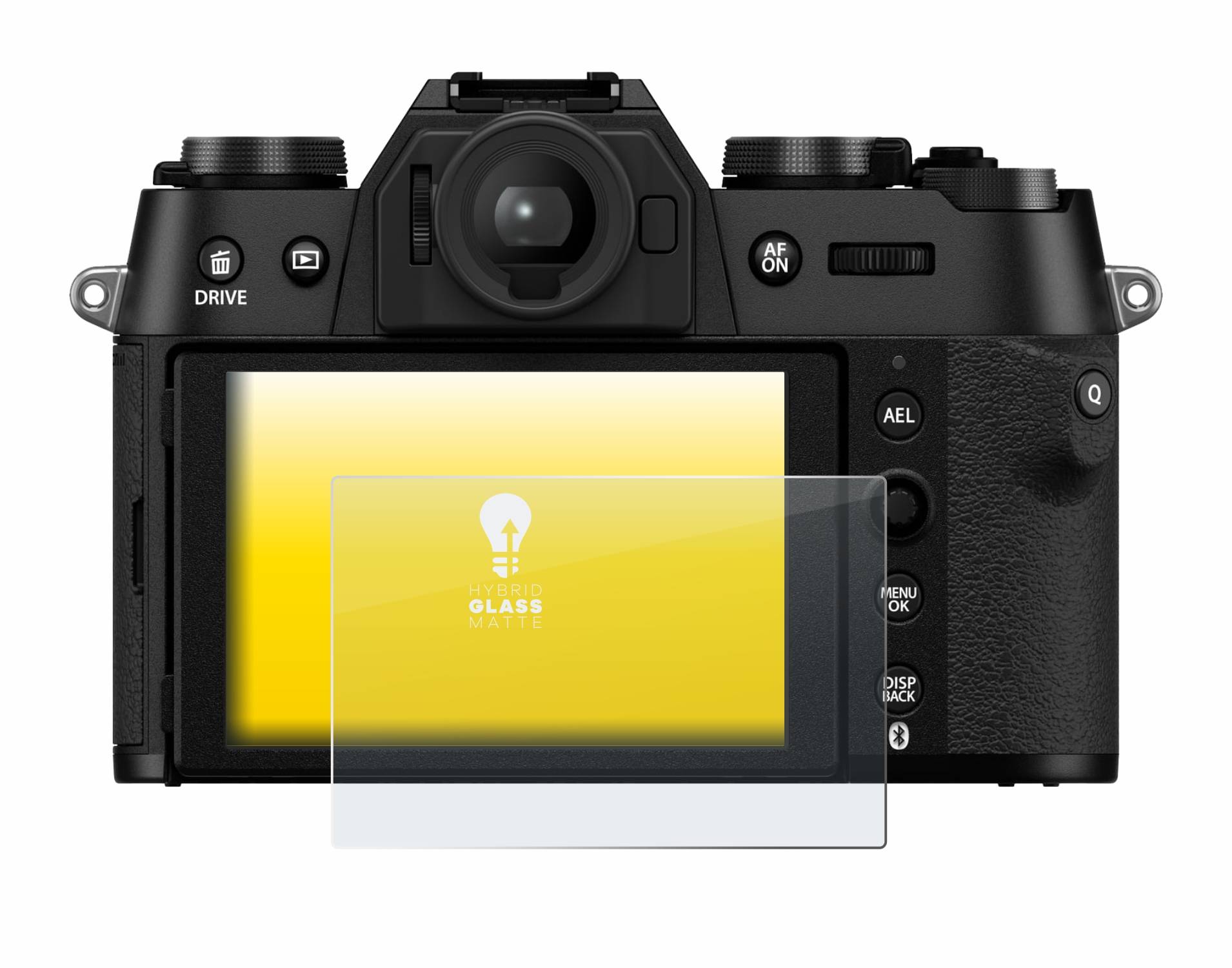 upscreen Flexible Schutz Glas Folie für Fujifilm X-T50 Schutzglas 9H Hybridglas Matt Entspiegelt
