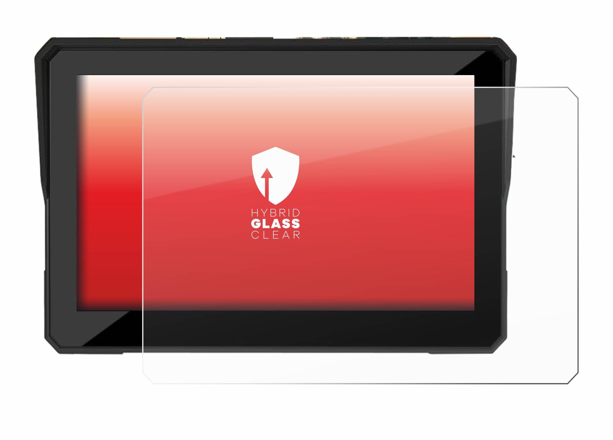 upscreen Hybrid Glas Schutz-Folie für Carpuride W502 5