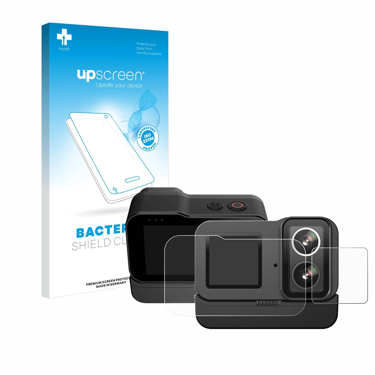 upscreen Bacteria Shield Schutzfolie für SJCAM SJ20 Dual Lens - Antibakteriell