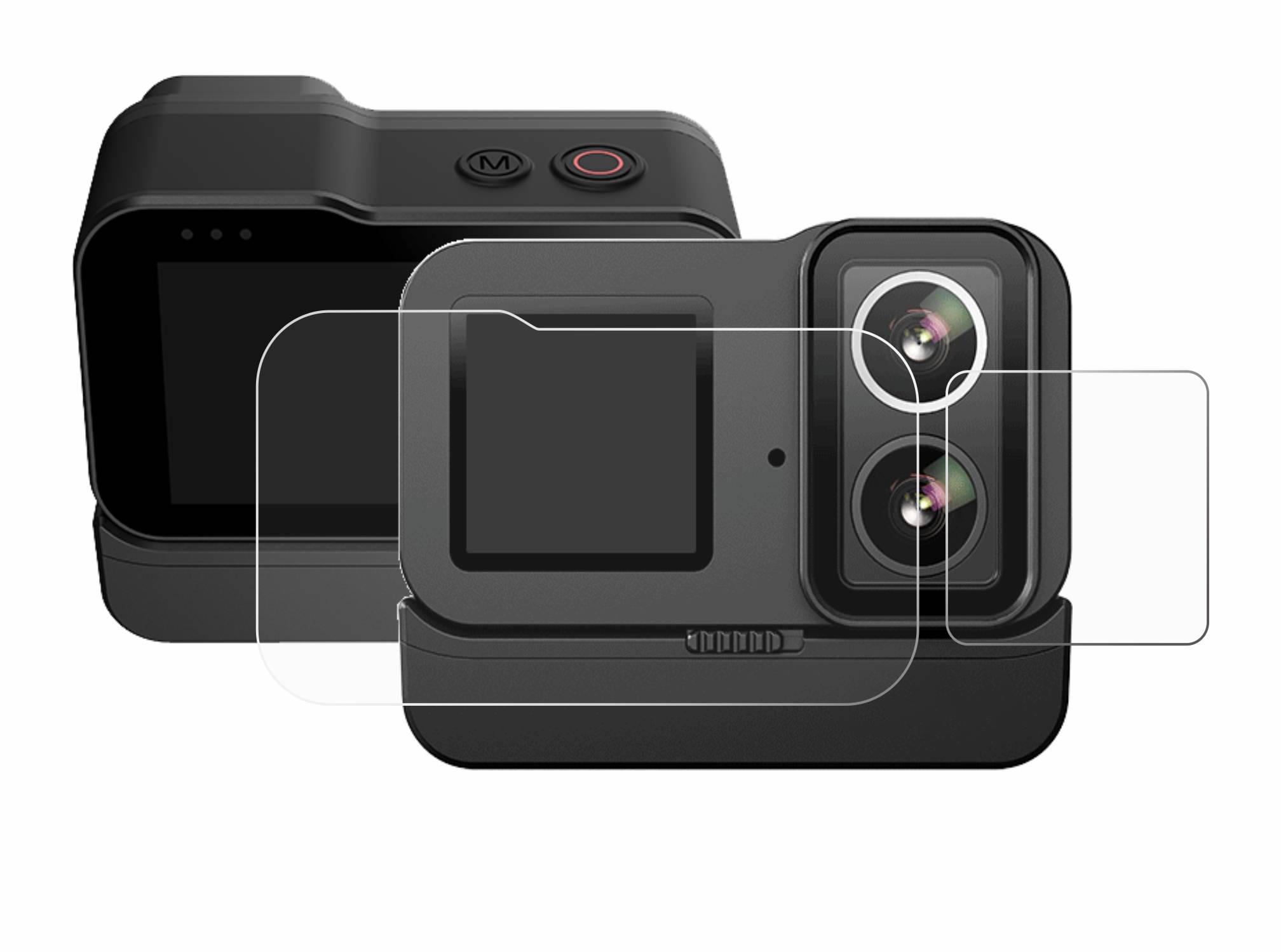 upscreen Bacteria Shield Schutzfolie für SJCAM SJ20 Dual Lens - Antibakteriell