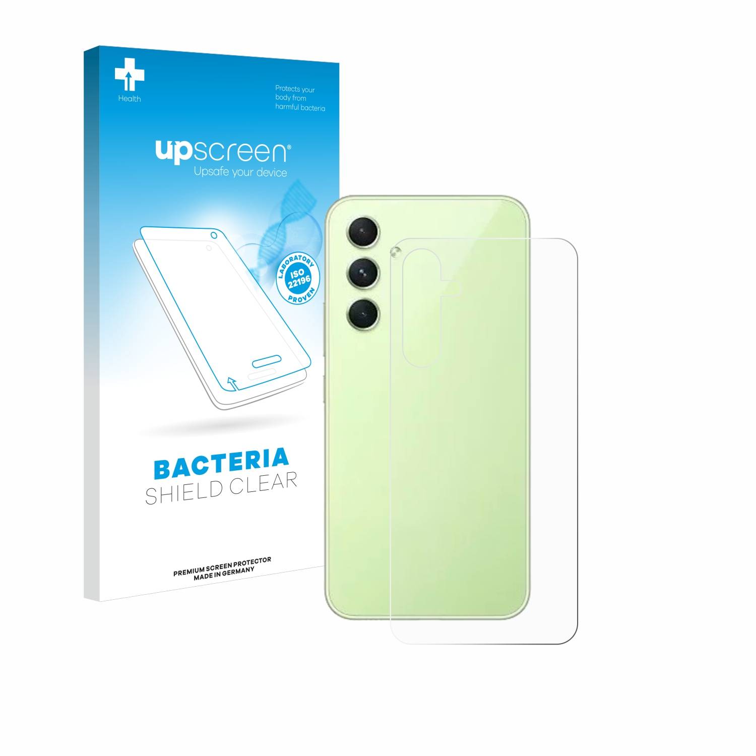 upscreen Bacteria Shield Schutzfolie für Samsung Galaxy A54 5G Enterprise Edition (Rückseite) - Antibakteriell