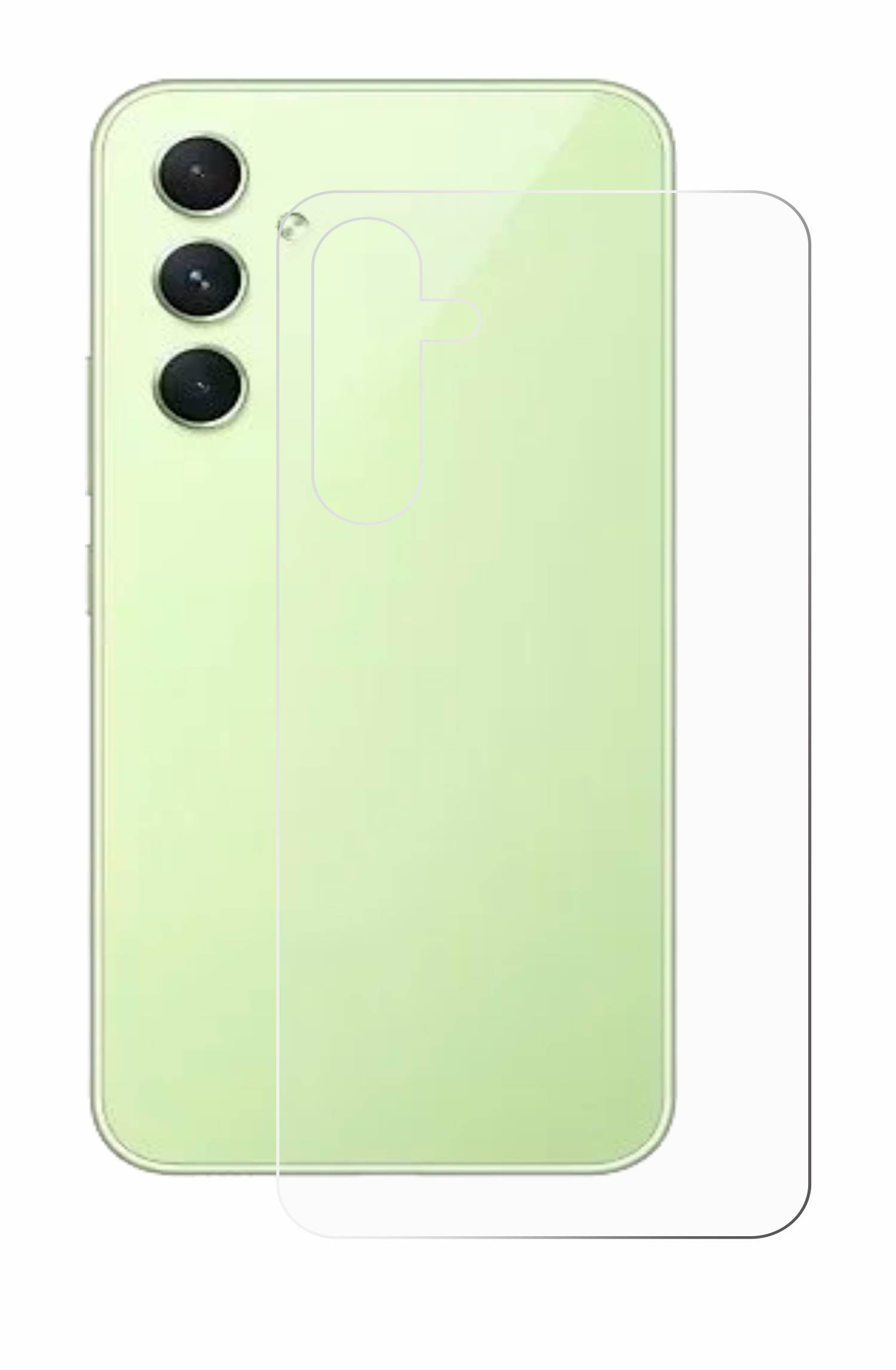 upscreen Bacteria Shield Schutzfolie für Samsung Galaxy A54 5G Enterprise Edition (Rückseite) - Antibakteriell