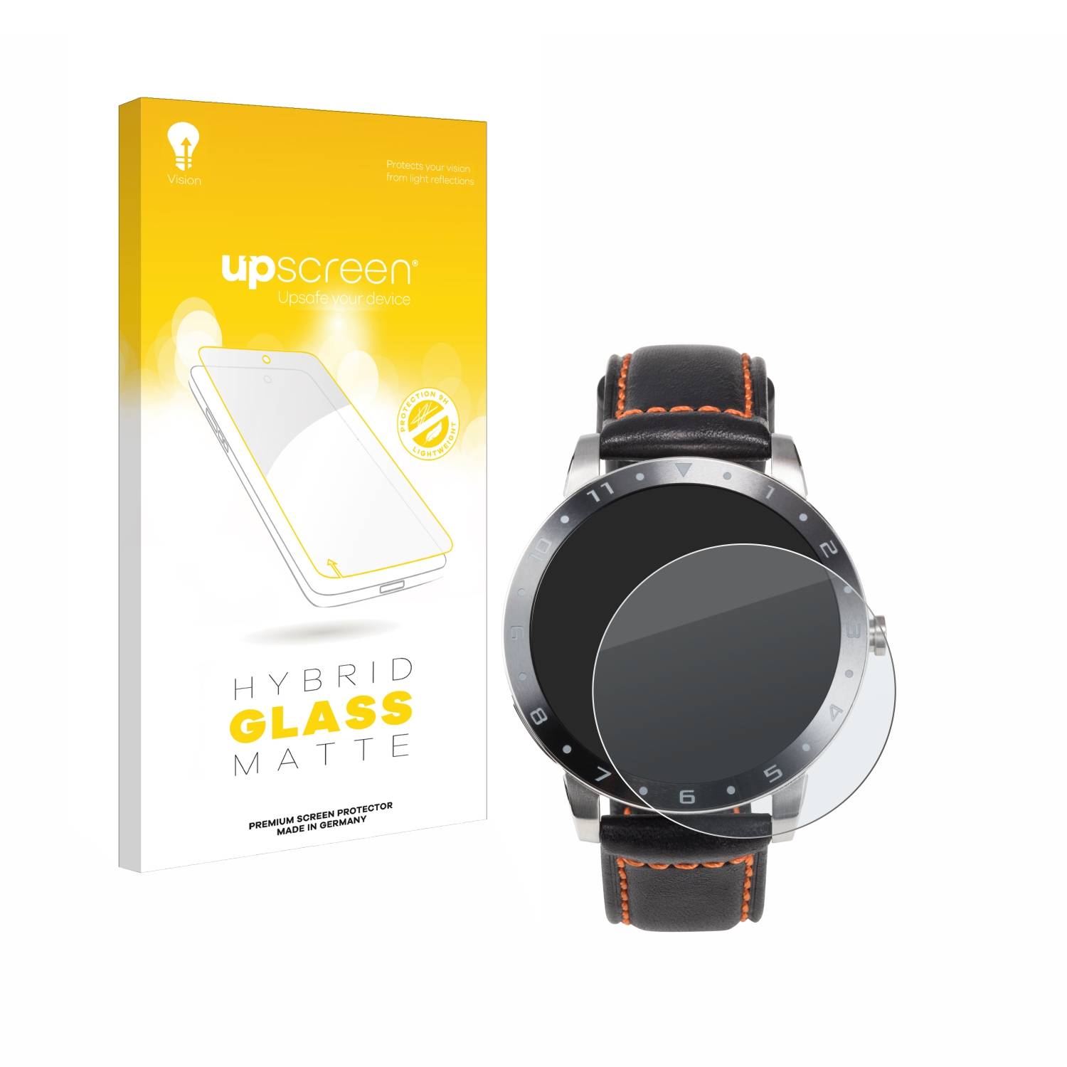 upscreen Hybrid Glas Matt Panzer-Folie für ASUS VivoWatch 5