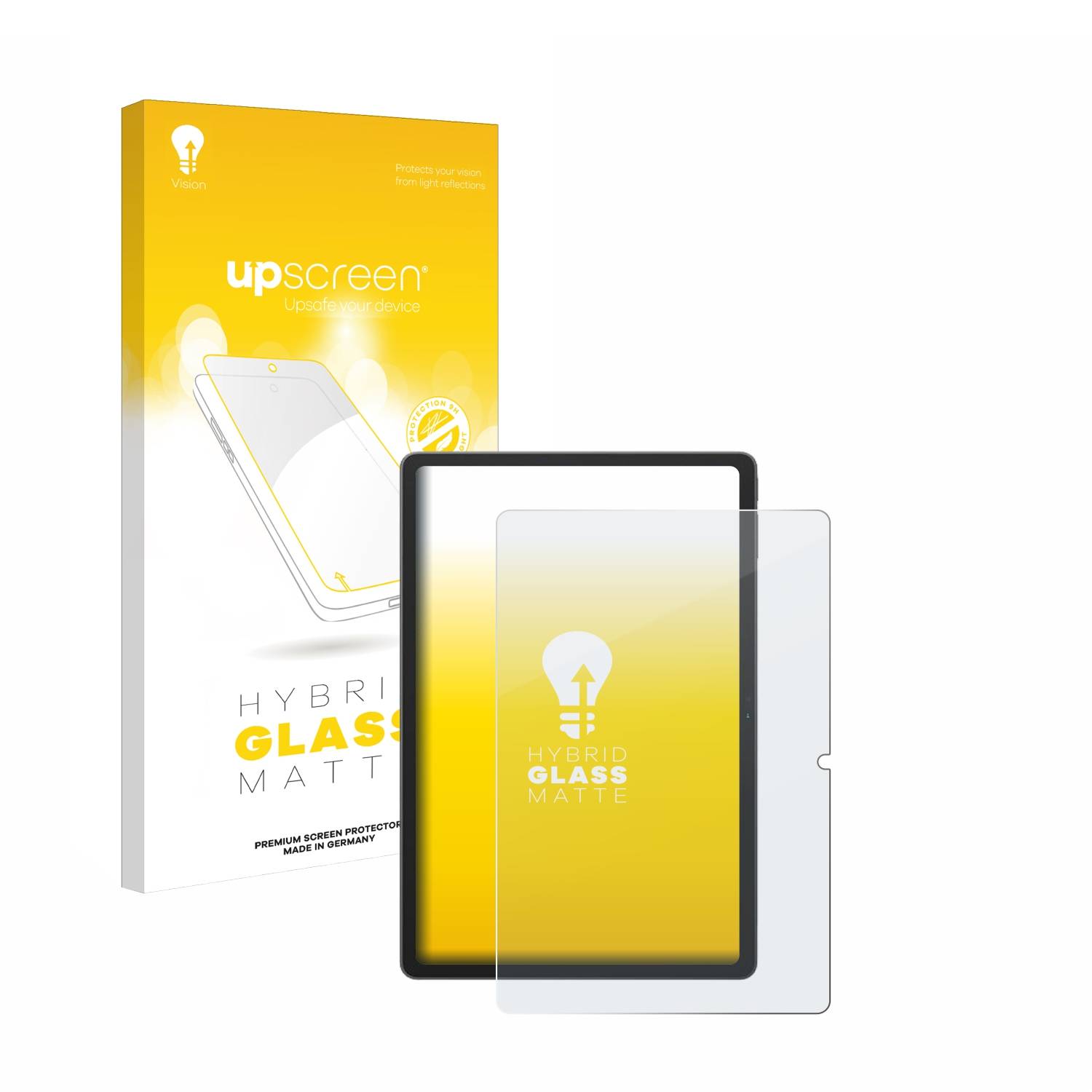 upscreen Hybrid Glas Matt Schutz-Folie für Blackview Tab 16 Pro