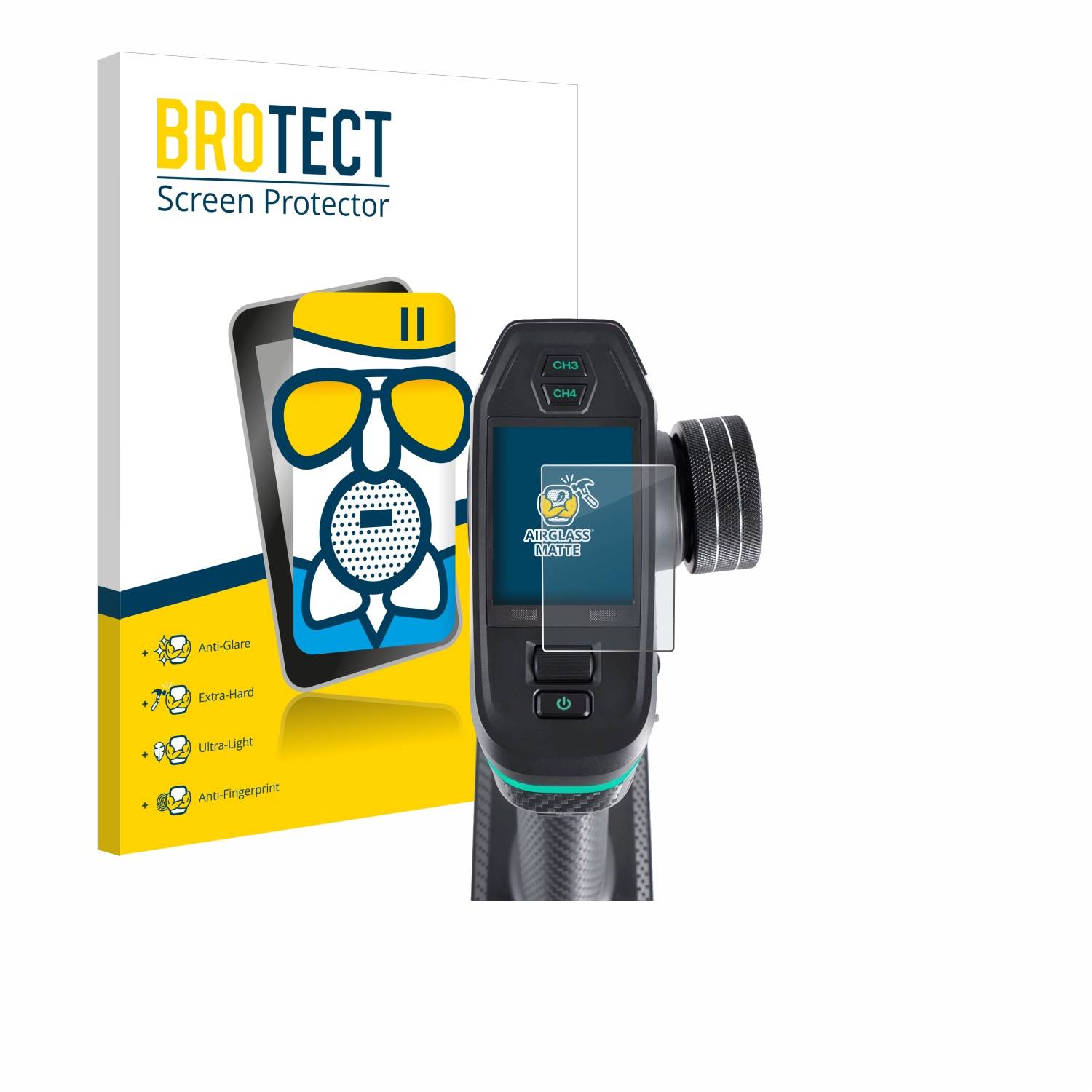 BROTECT AirGlass Flexible Schutz Glas Folie für DumboRC DDF-350 Matt Entspiegelt