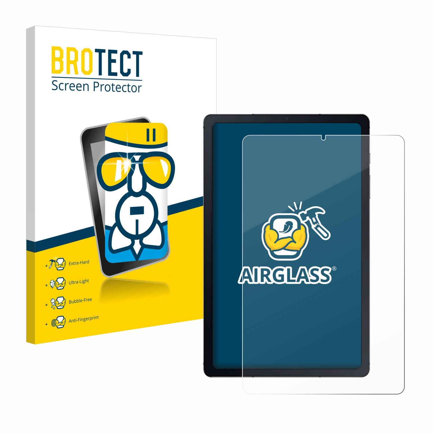 BROTECT AirGlass Glas Schutz-Folie für Samsung Galaxy Tab S6 Lite WiFi 2024 - Schutzglas