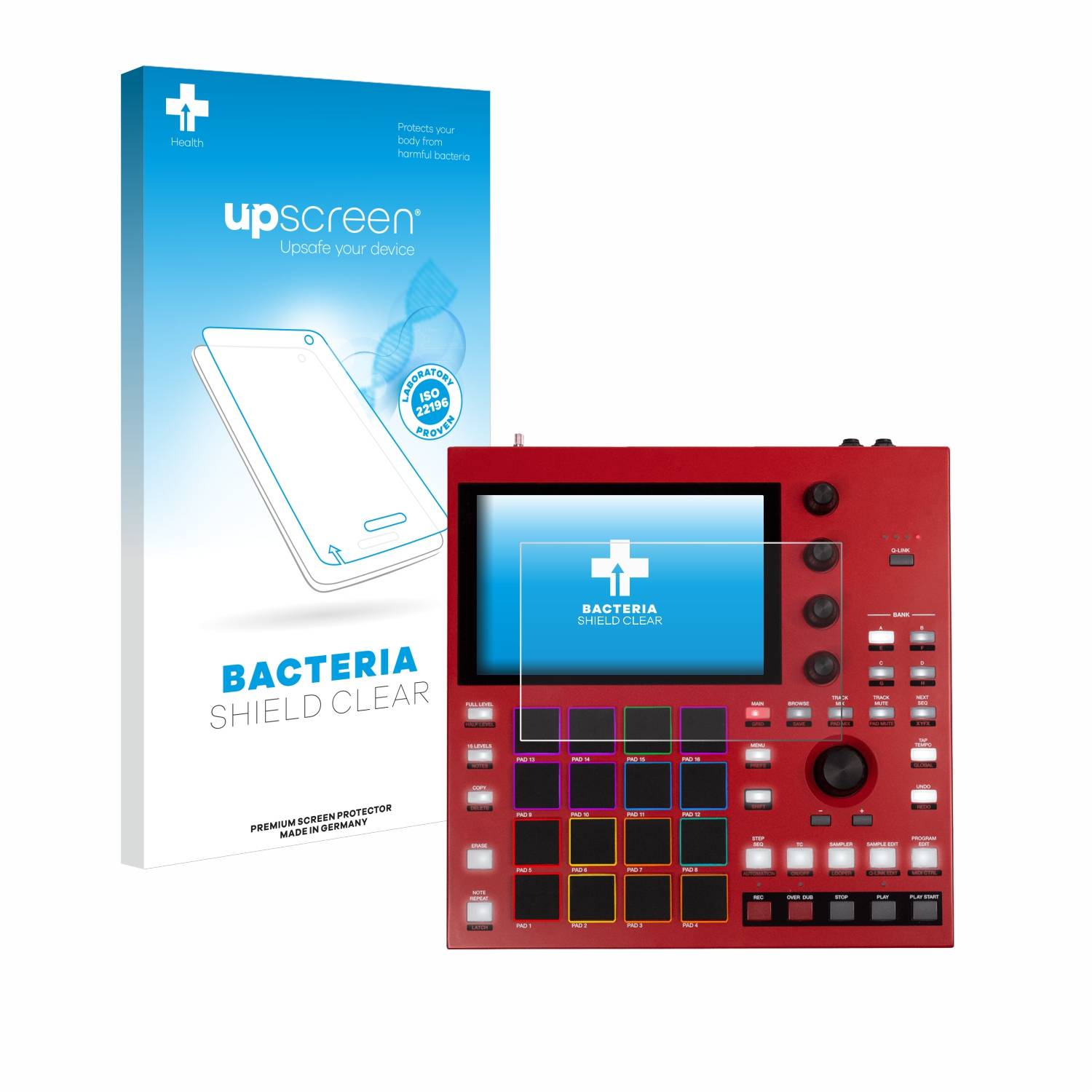 upscreen Schutzfolie für Akai MPC One+ Antibakterielle Folie Klar Anti-Kratzer