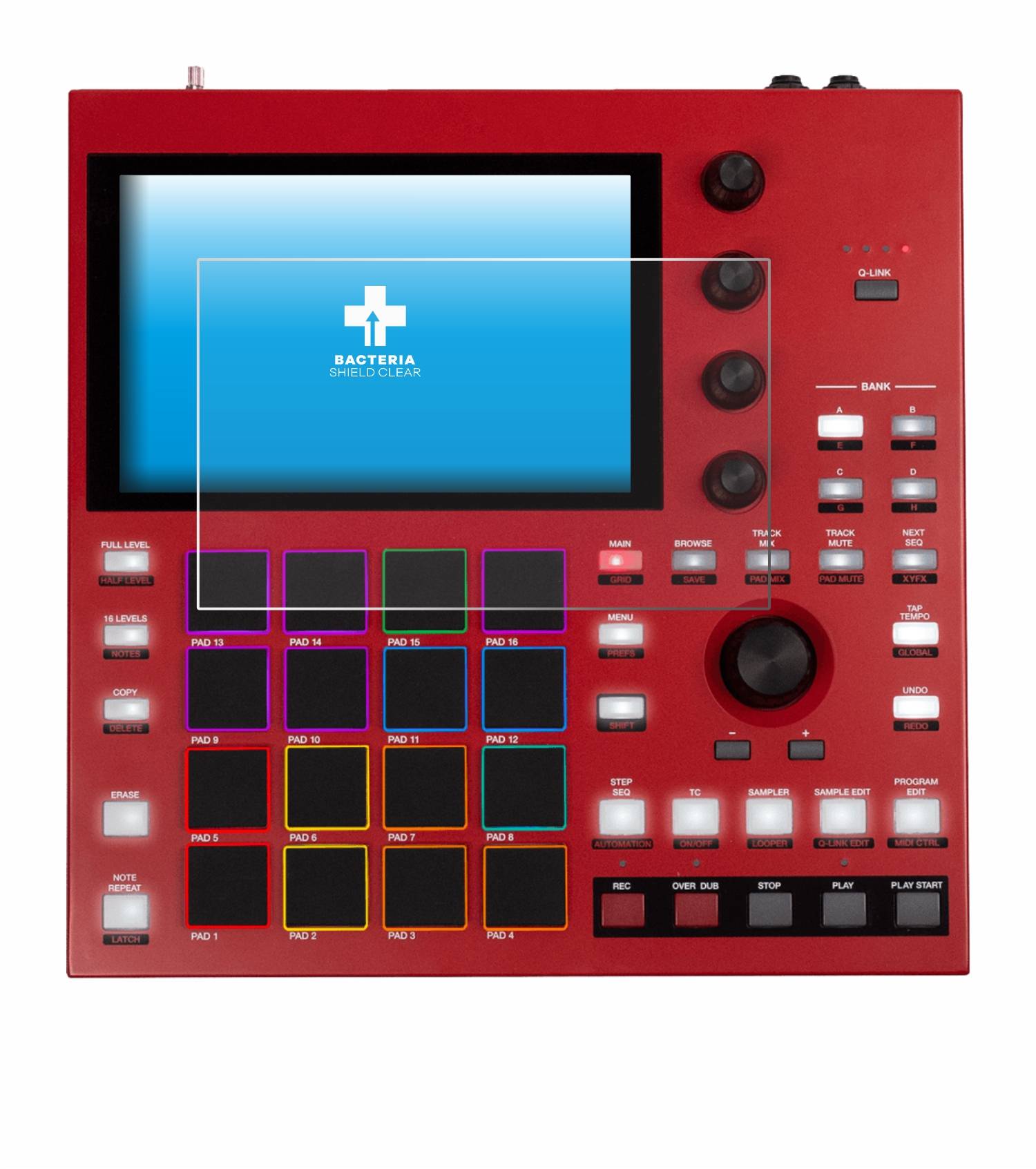 upscreen Schutzfolie für Akai MPC One+ Antibakterielle Folie Klar Anti-Kratzer