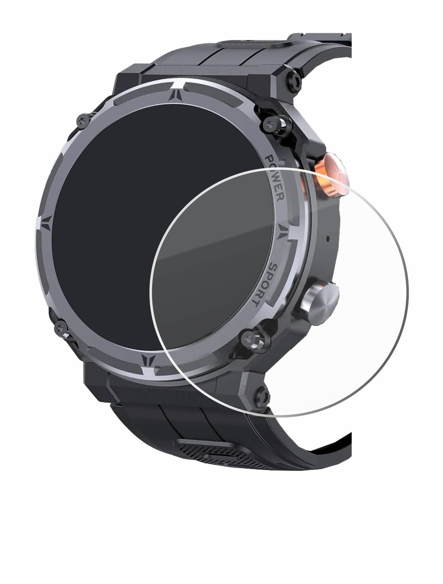 Savvies Clear Schutzglas für bedee Smartwatch 1.39