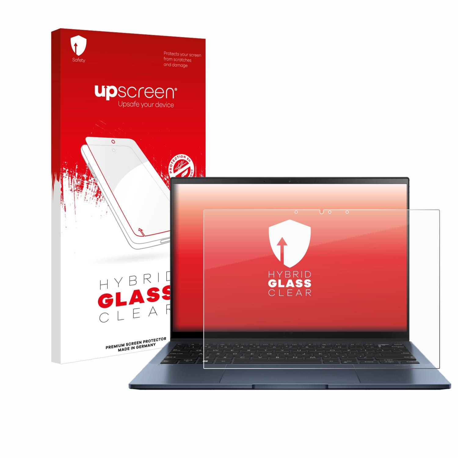 upscreen Hybrid Glas Schutz-Folie für ASUS ZenBook S 13 OLED UM5302