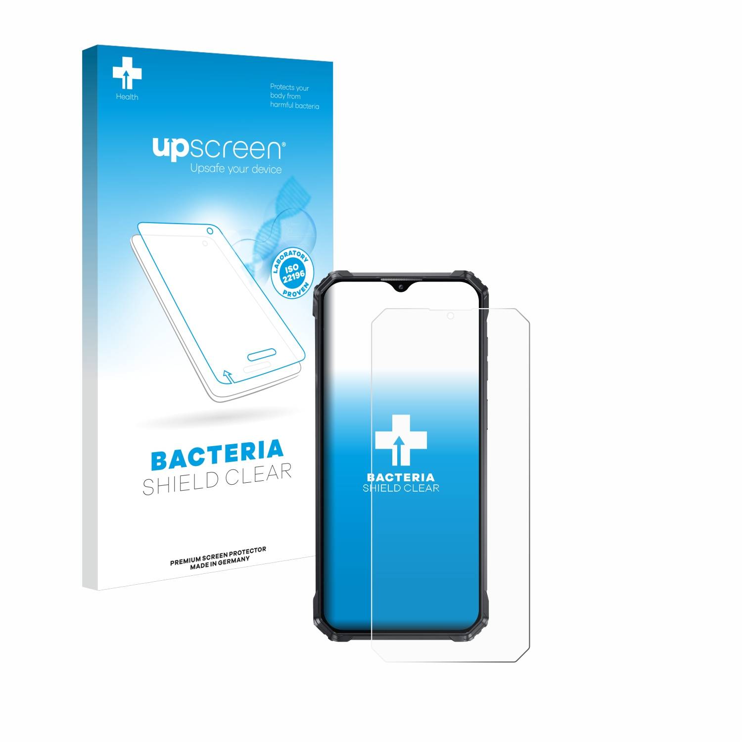 upscreen Bacteria Shield Schutzfolie für Oukitel WP36 - Antibakteriell