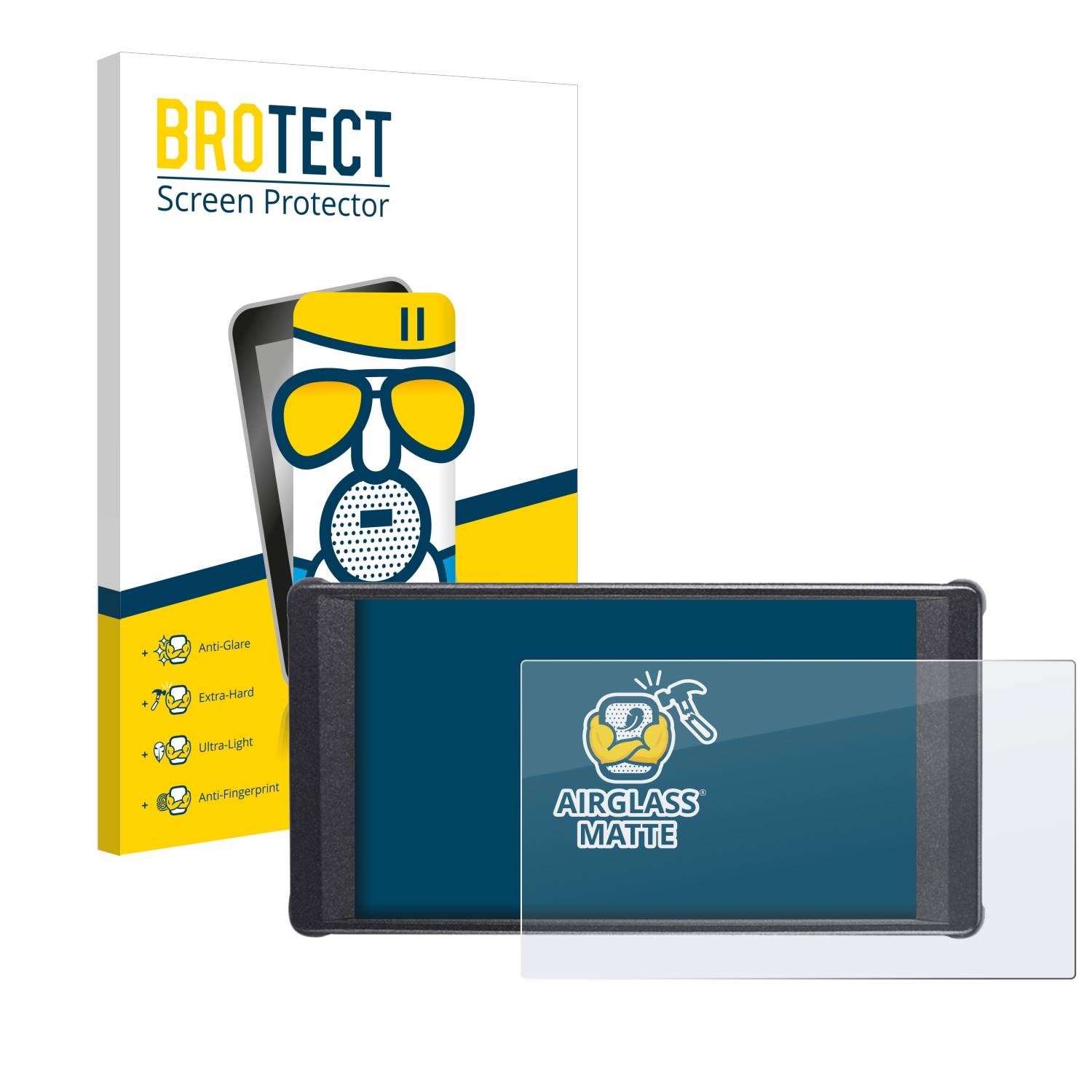 BROTECT AirGlass Flexible Schutz Glas Folie für Portkeys PT6 Matt Entspiegelt