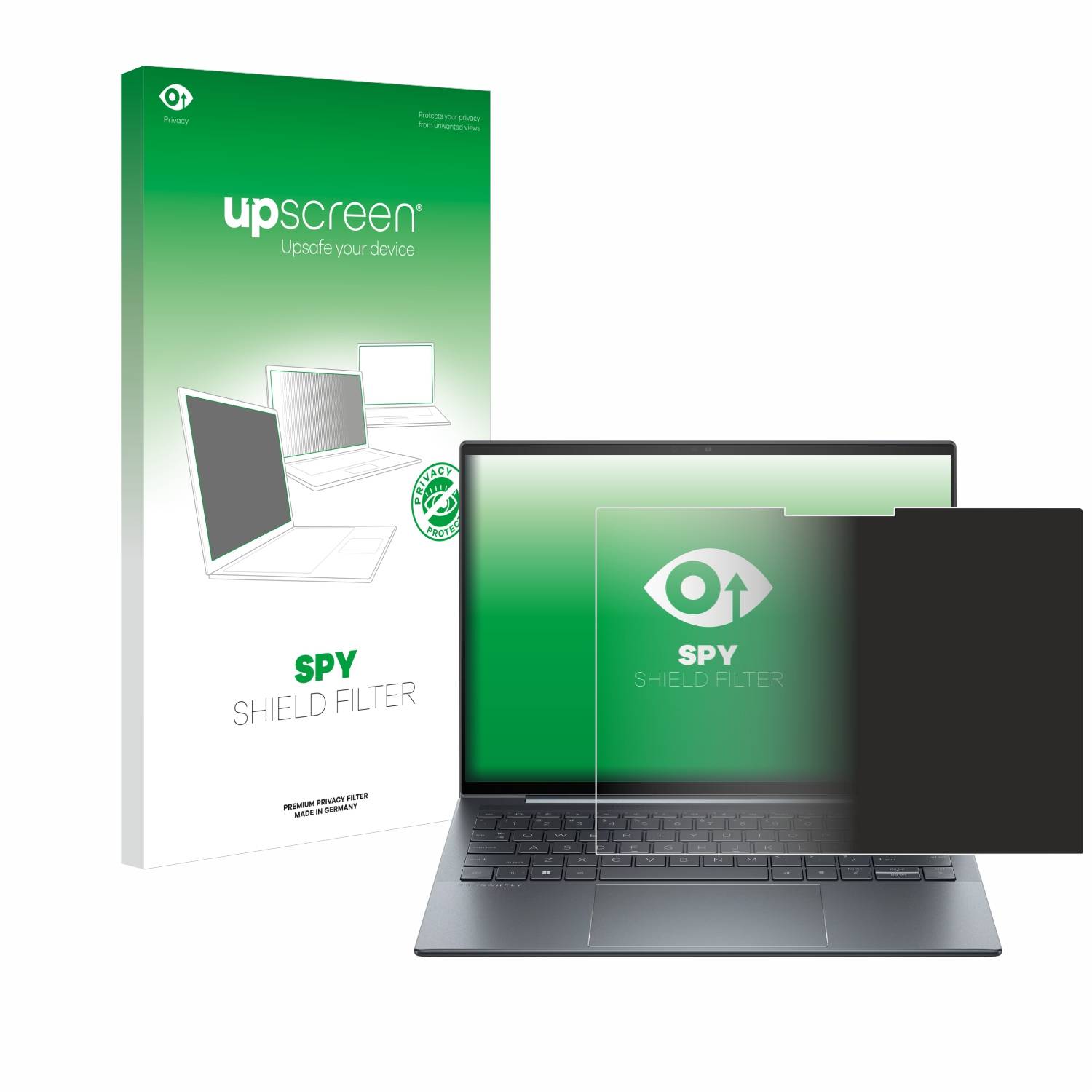 upscreen Blickschutzfilter für HP Dragonfly G4 Non-Touch Blaulichtfilter Sichtschutz Privacy Anti Spy abnehmbar
